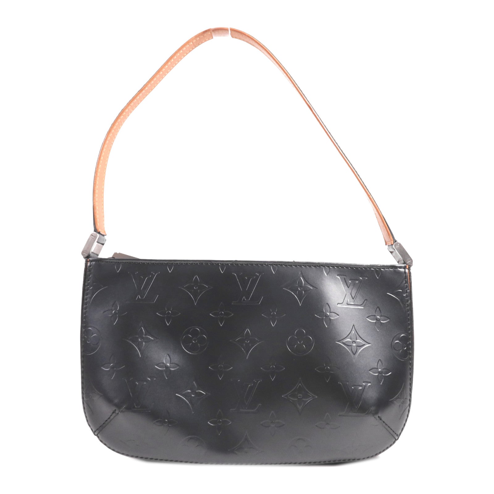 LOUIS VUITTON Monogram Mat Fowler銀扣肩背袋