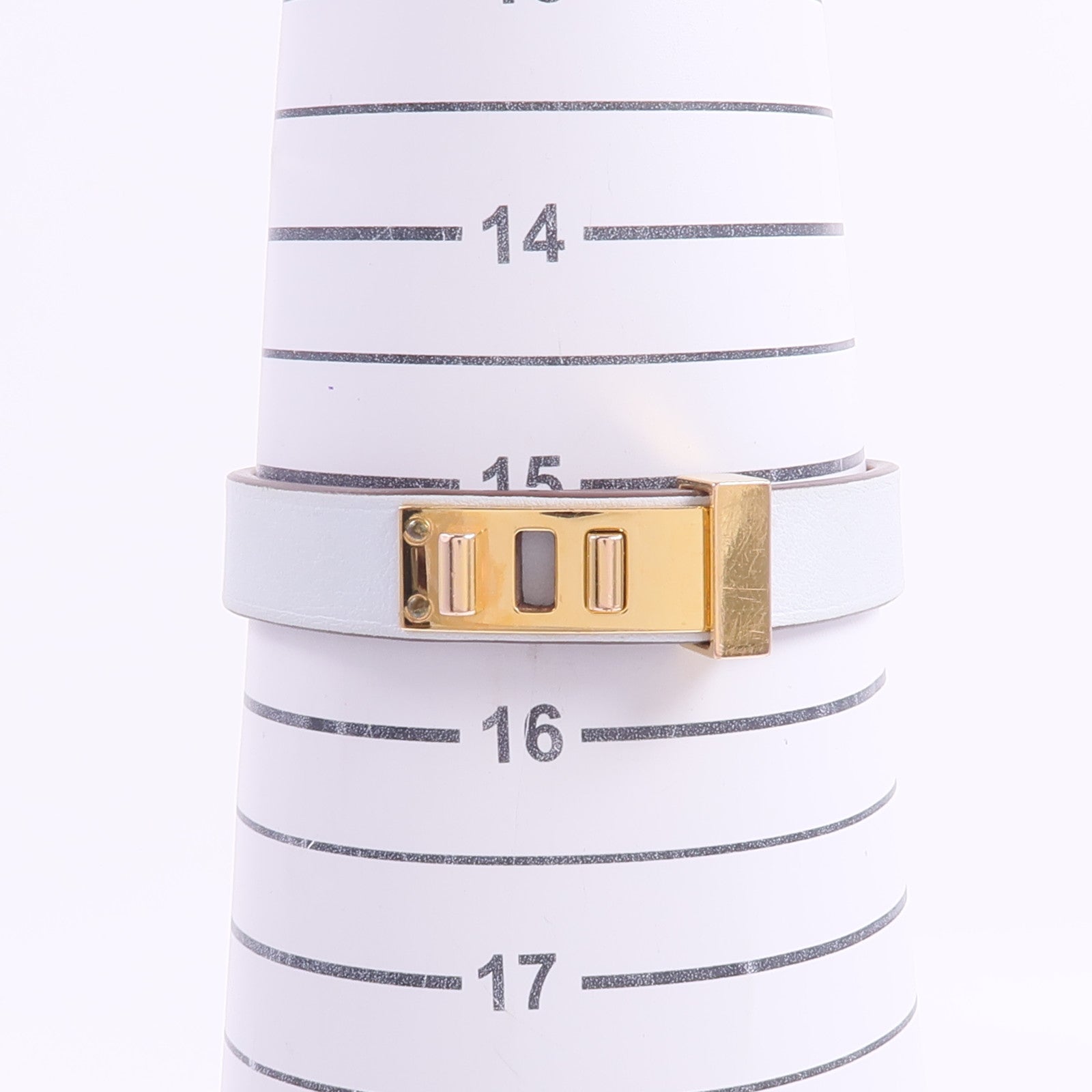 HERMES Swift皮革As De Coeur Bracelet手帶Bleu Brume