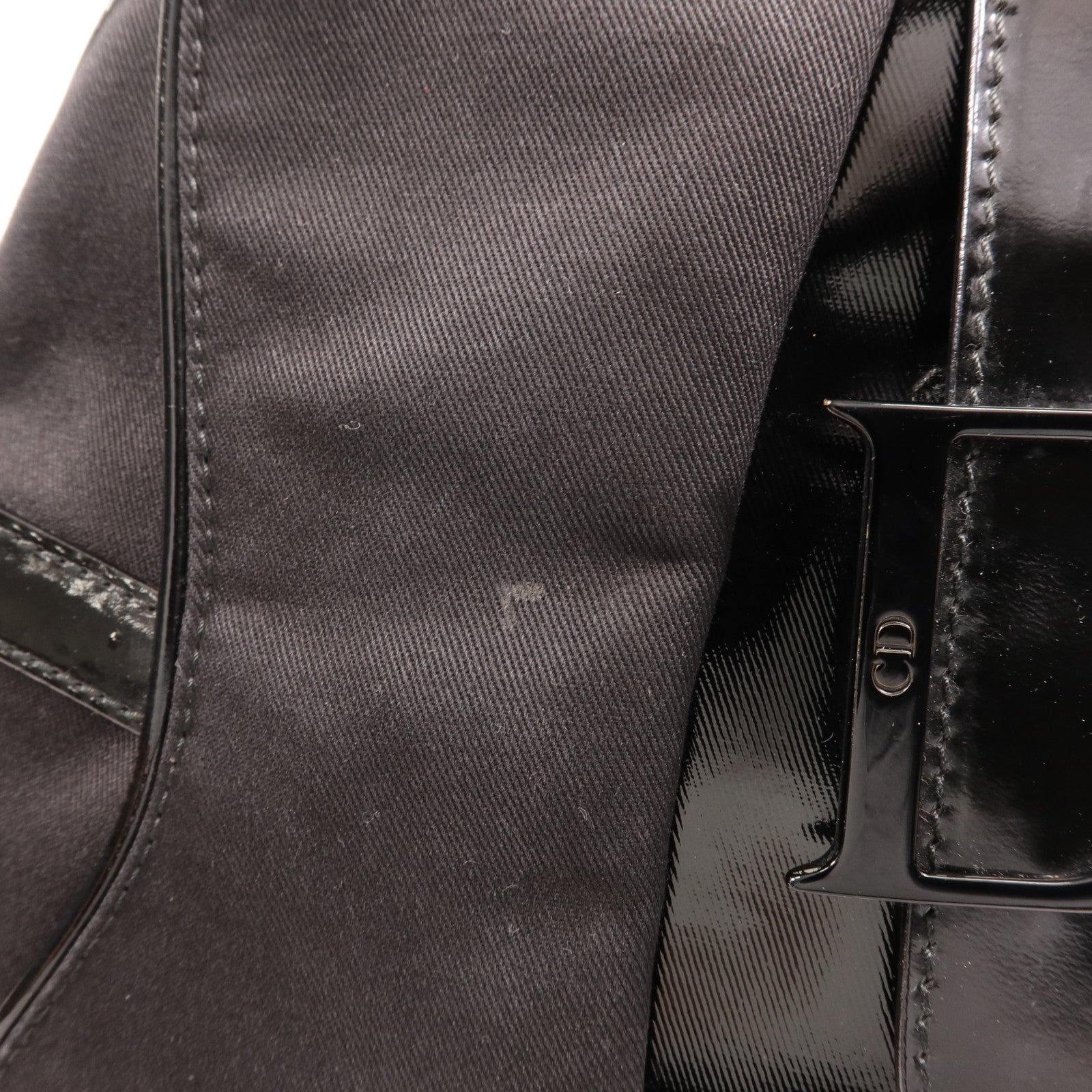 Dior 帆布Saddle Bowler Bag銀扣手挽袋