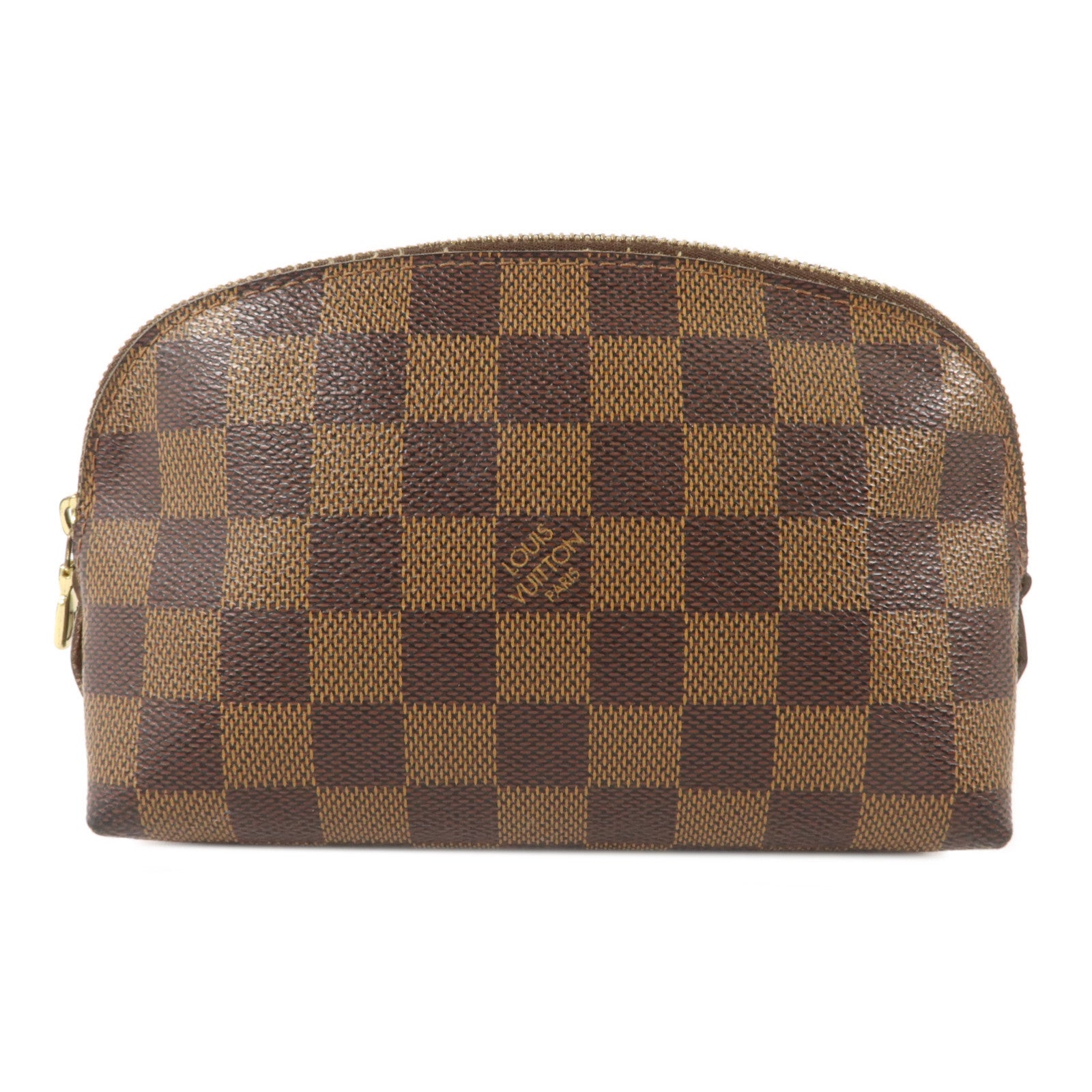 LOUIS VUITTON Damier Make Up Bag PM金扣化妝袋