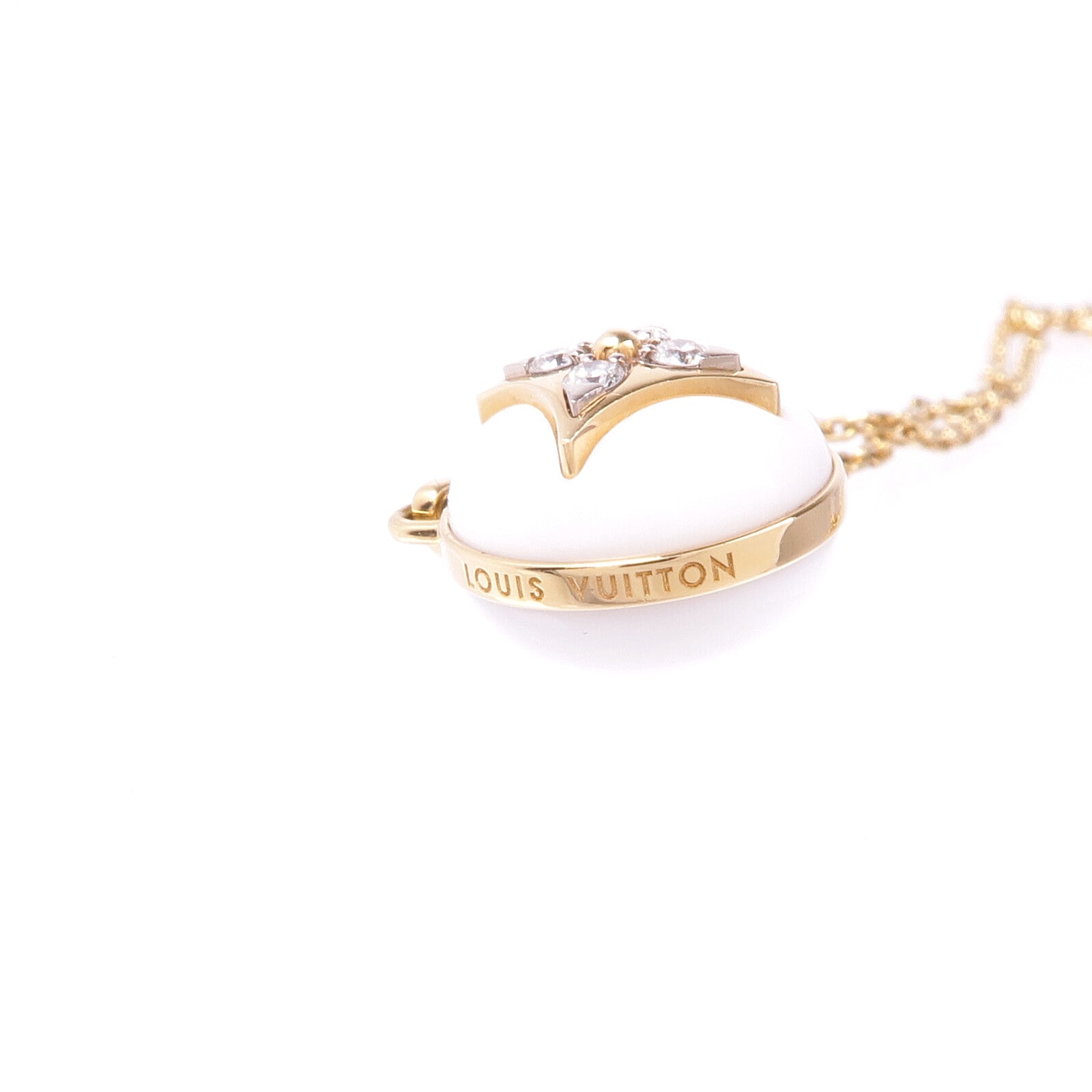LOUIS VUITTON 18K黃金B Blossom Necklace鑽石項鍊