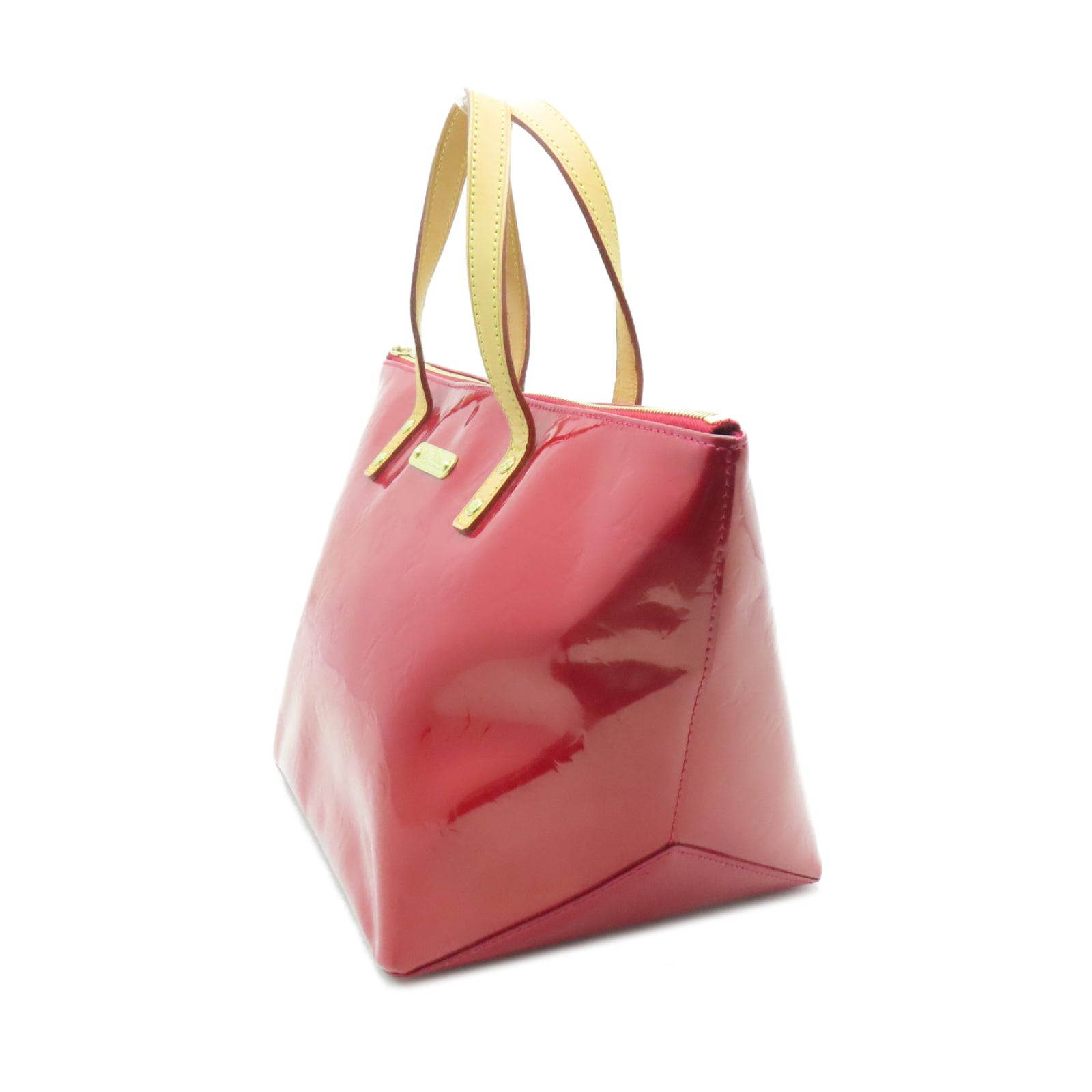 LOUIS VUITTON 【激減優惠】漆皮皮革Bellevue PM金扣手挽袋紅色