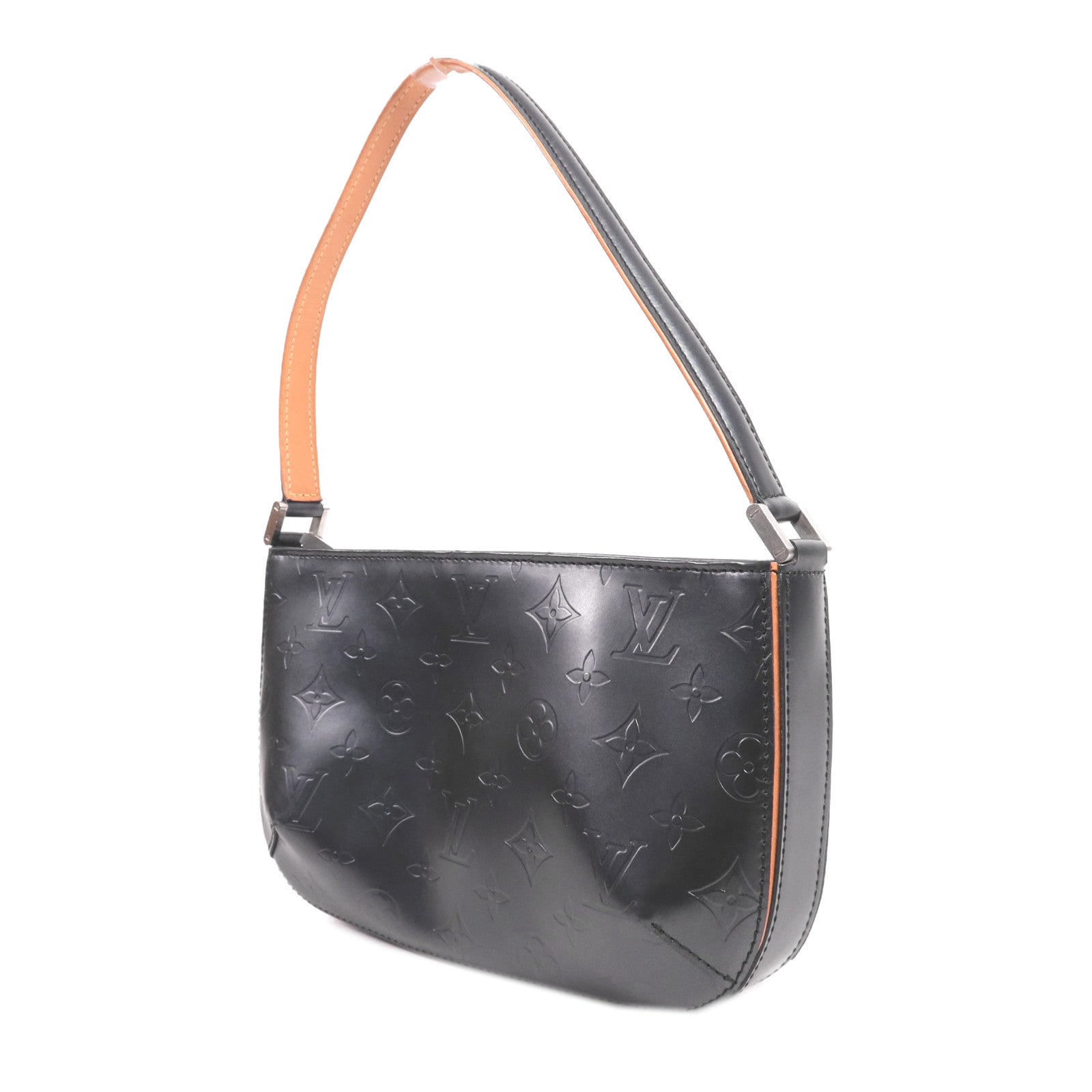 LOUIS VUITTON Monogram Mat Fowler銀扣肩背袋
