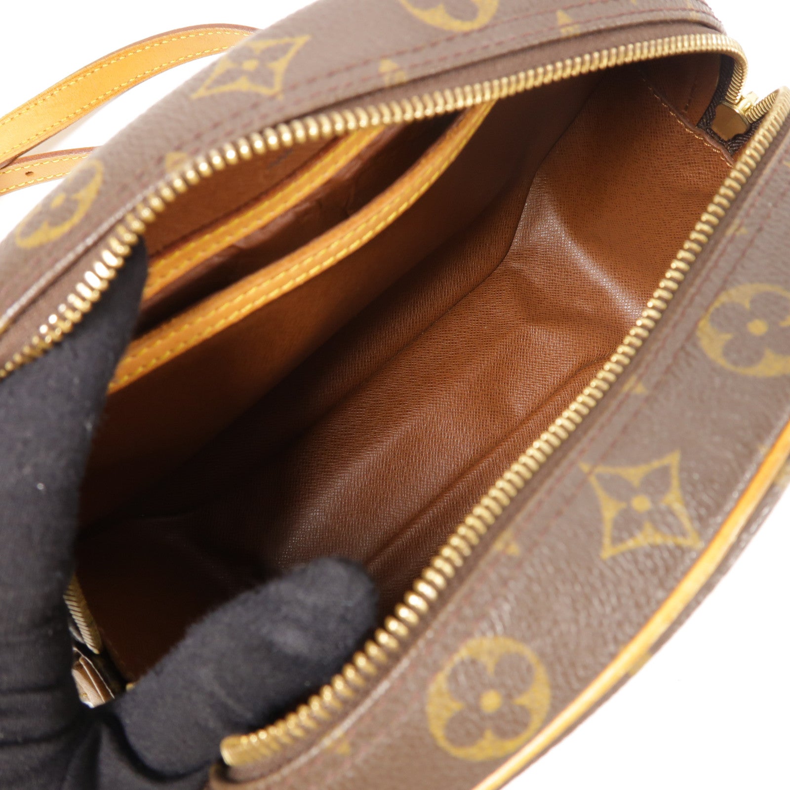 LOUIS VUITTON Monogram Blois金扣肩背袋棕色