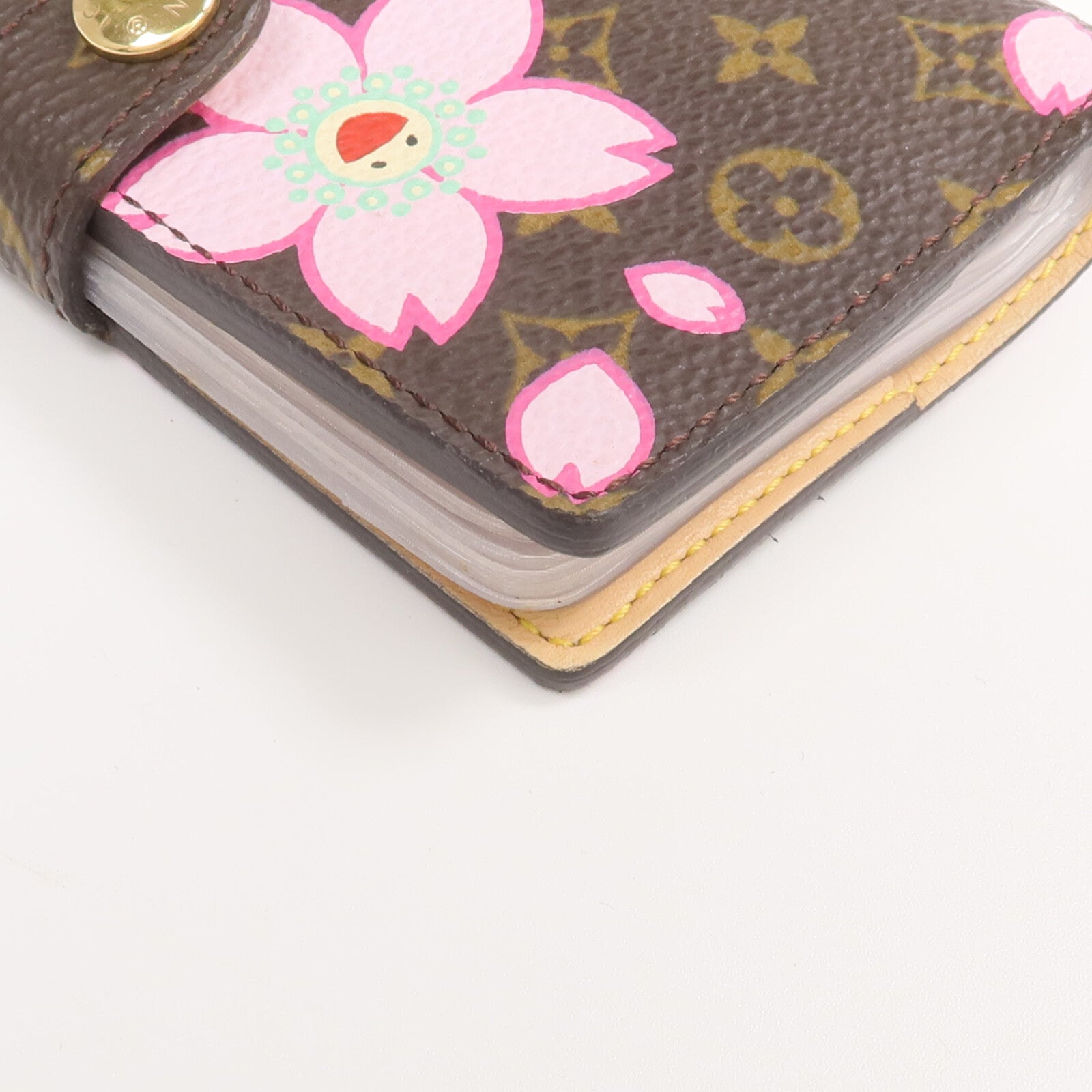 LOUIS VUITTON Monogram Takashi Murakami Cherry Blossom Mini Agenda金扣卡片套