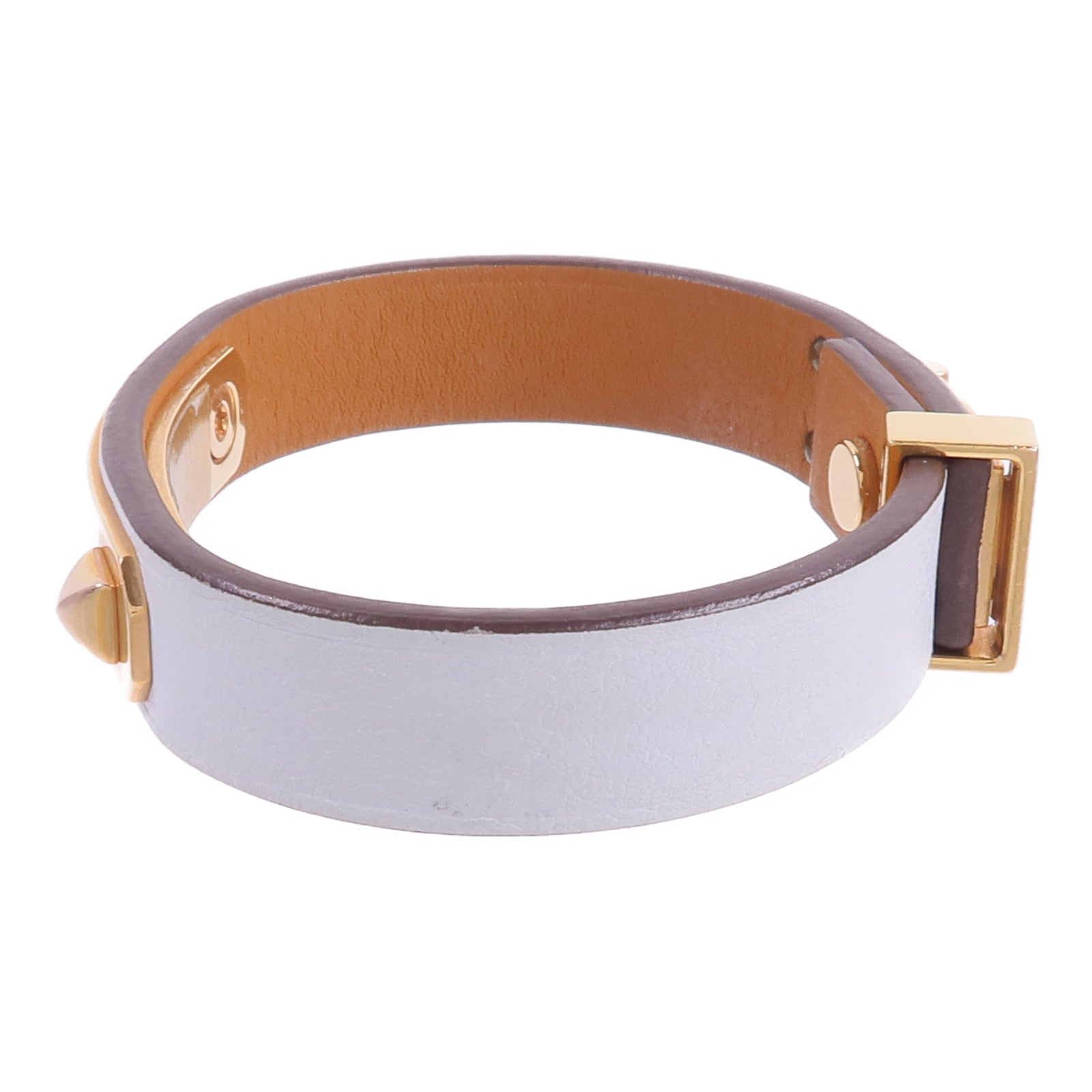 HERMES Swift皮革As De Coeur Bracelet手帶Bleu Brume
