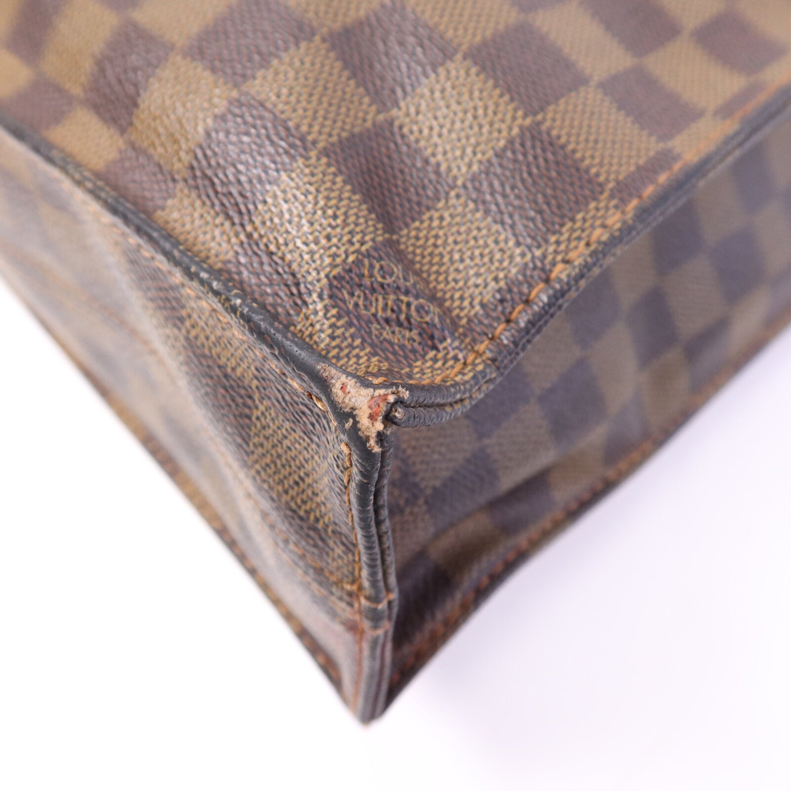 LOUIS VUITTON Damier Sac Plat Tote金扣手挽袋