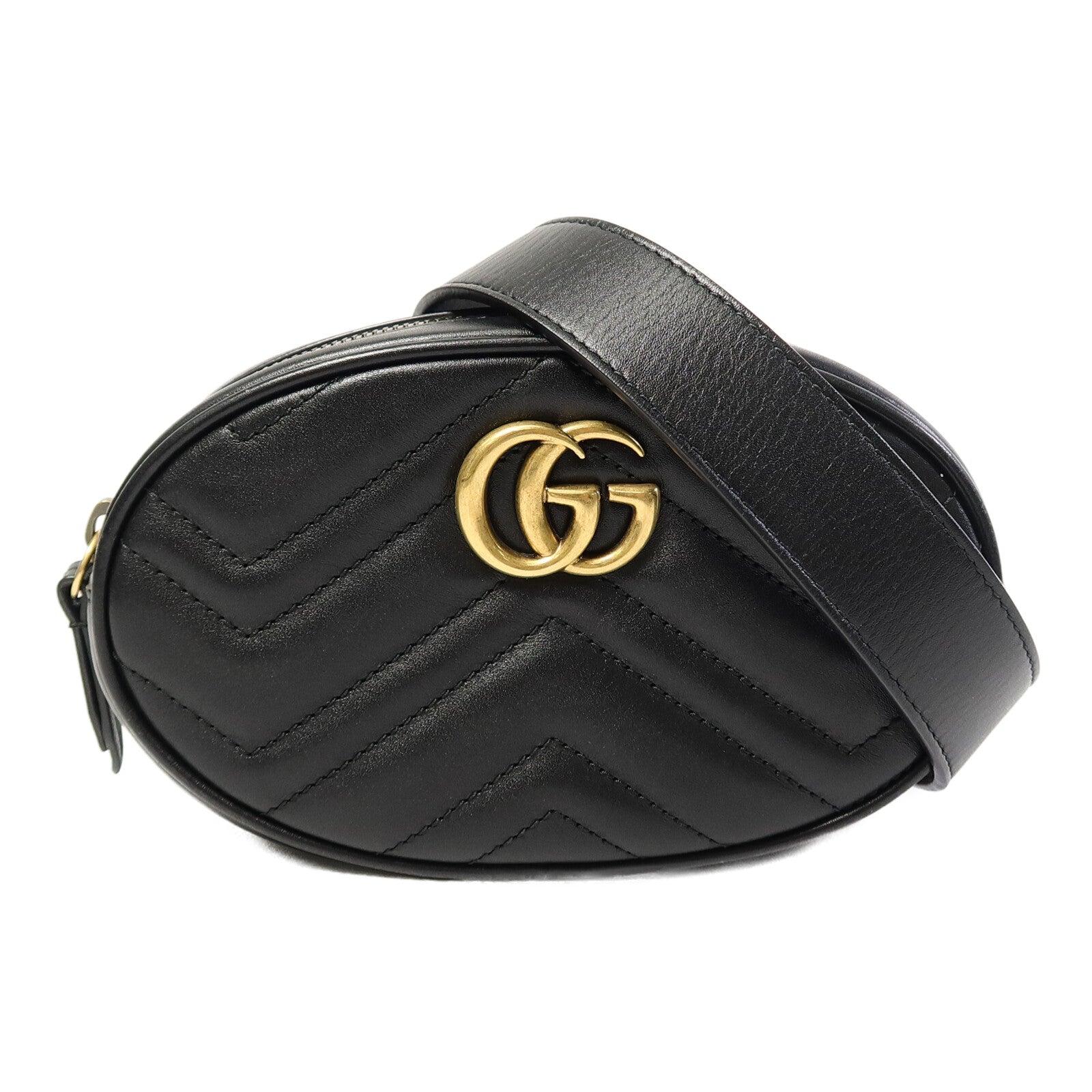 GUCCI 牛皮皮革GG Marmont Waist Bag肩背袋