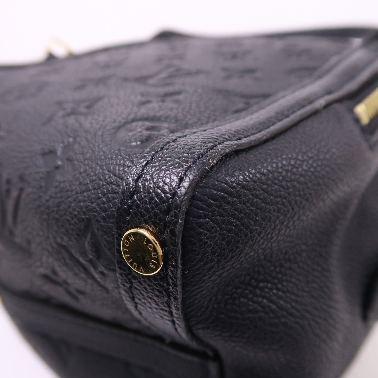 LOUIS VUITTON Monogram Empreinte Marais BB金扣手挽袋
