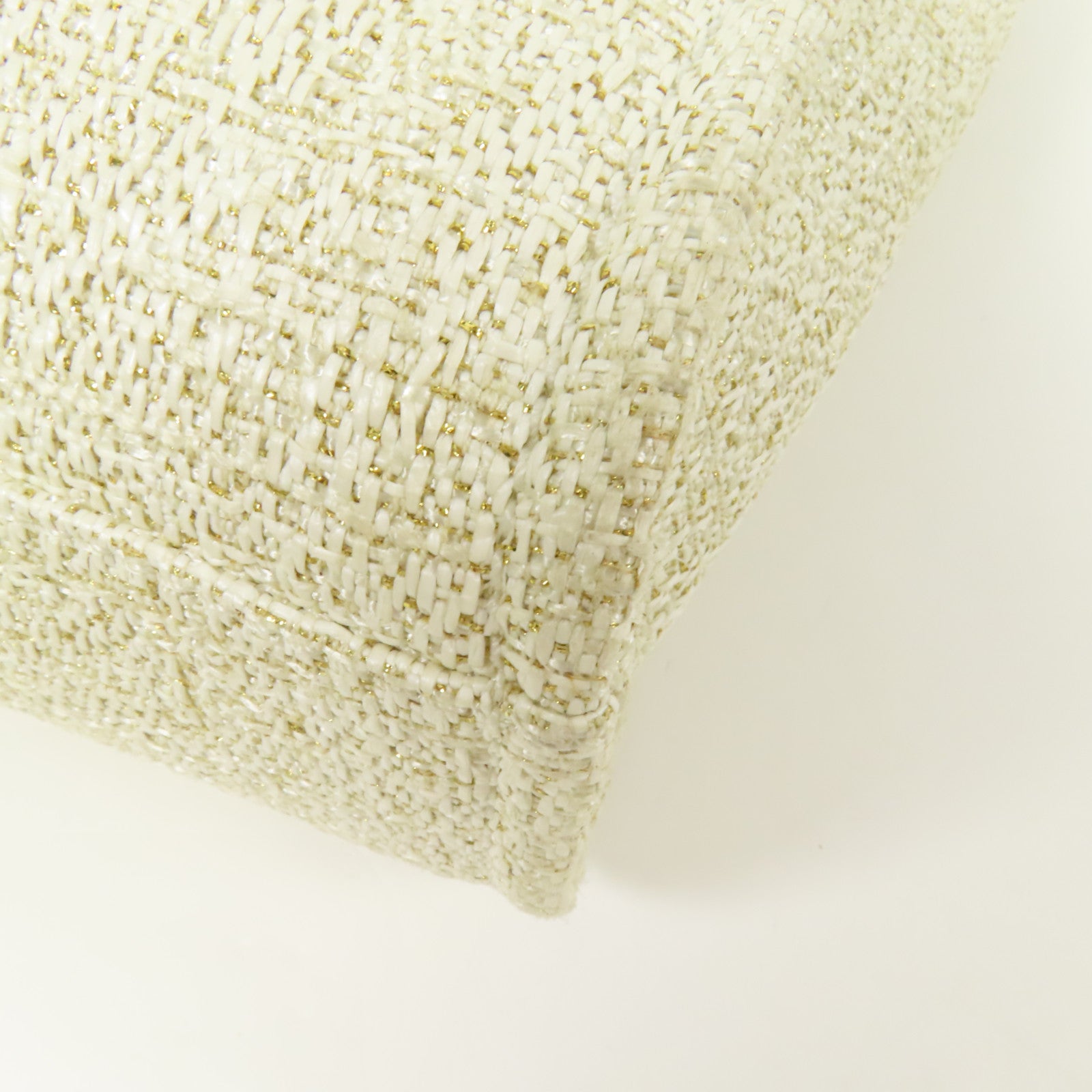 CHANEL Straw Deauville PM金扣肩背袋