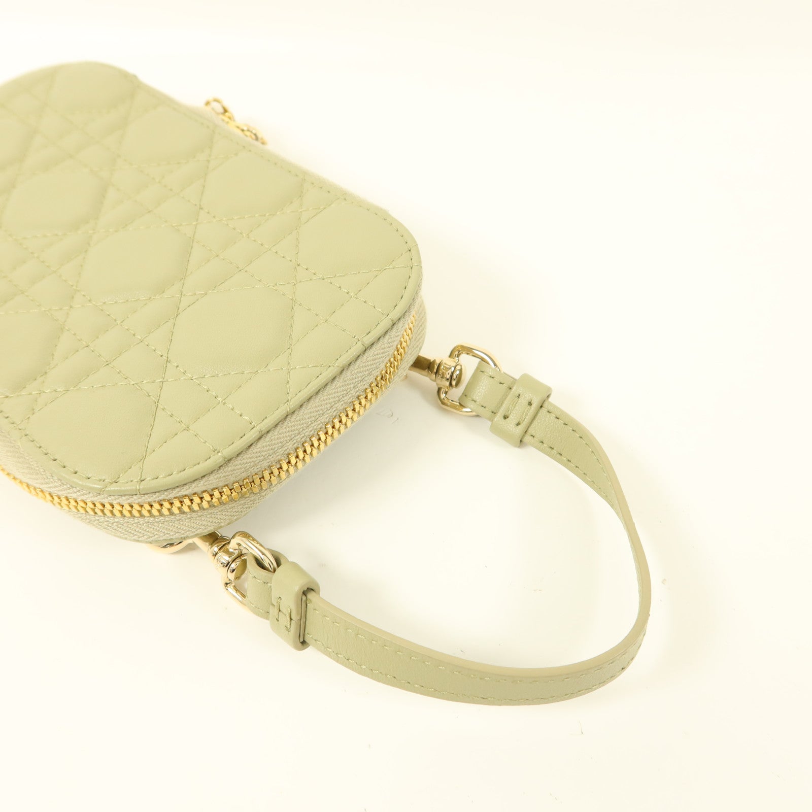 Dior 羊皮皮革Lady Dior Call'in Dior Phone Holder金扣手機手挽袋