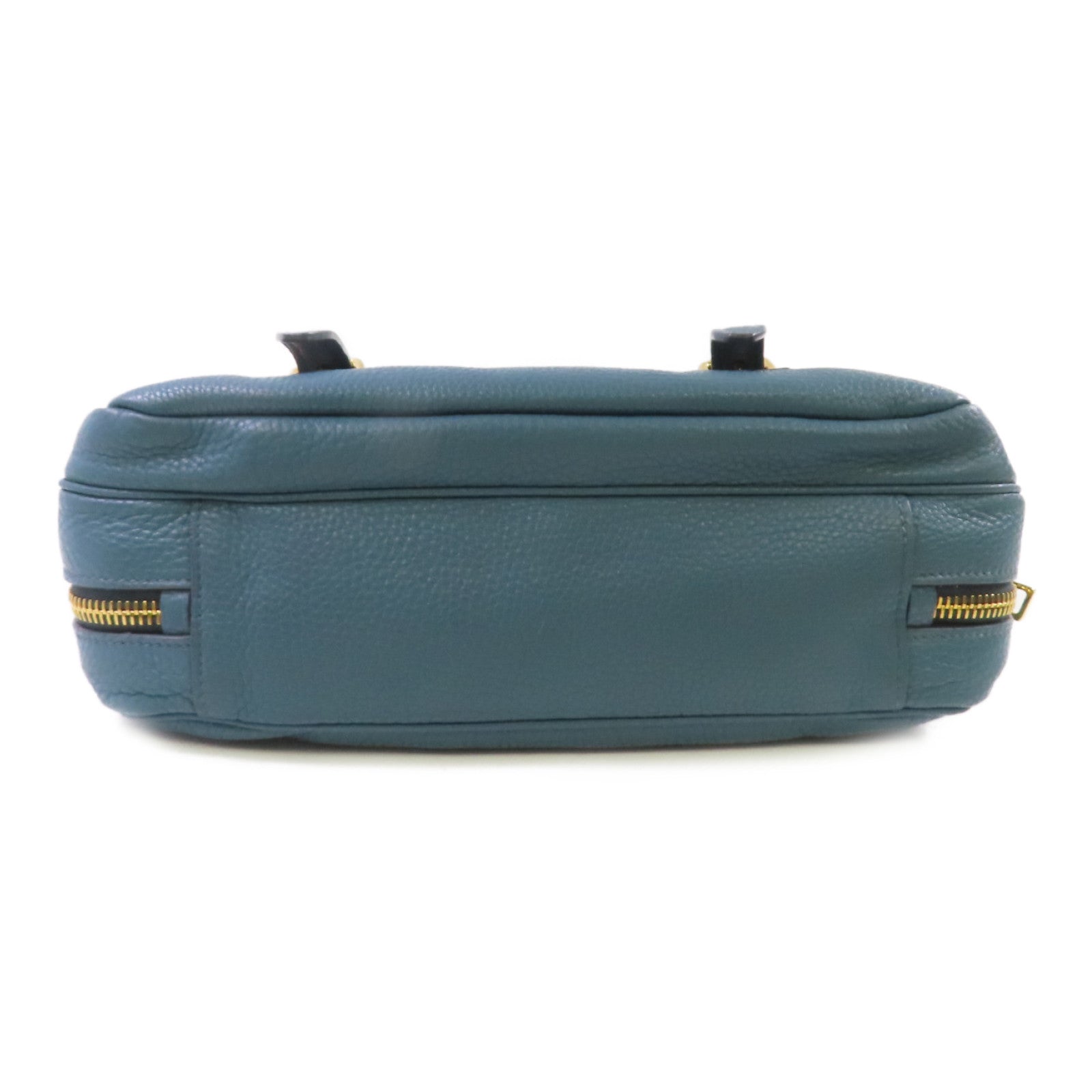PRADA 牛皮皮革2Way Shoulder Bag金扣手挽肩背兩用袋藍色