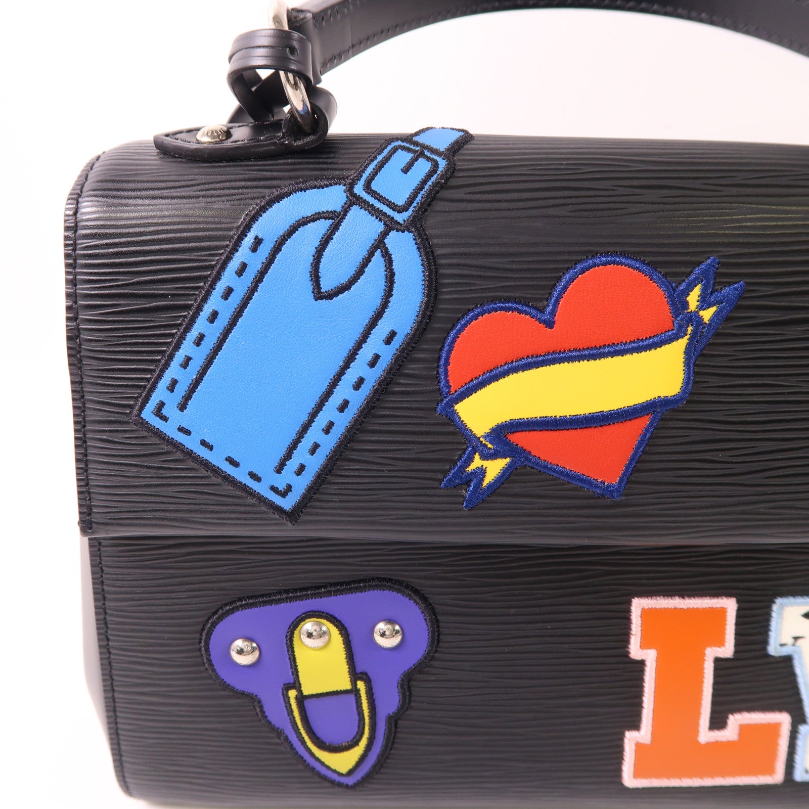 LOUIS VUITTON Epi Cluny BB銀扣手挽肩背兩用袋