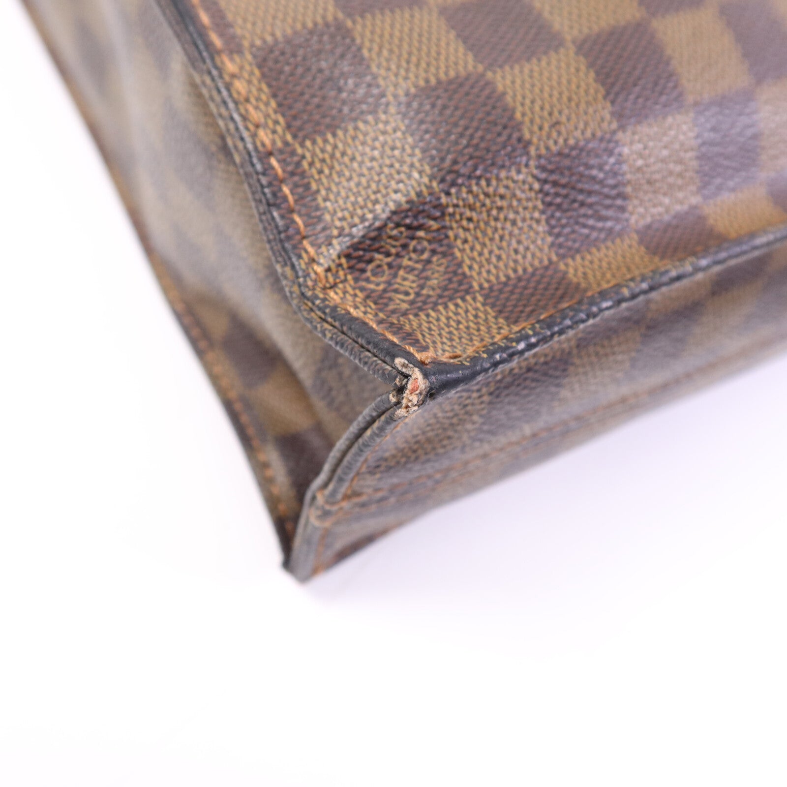LOUIS VUITTON Damier Sac Plat Tote金扣手挽袋