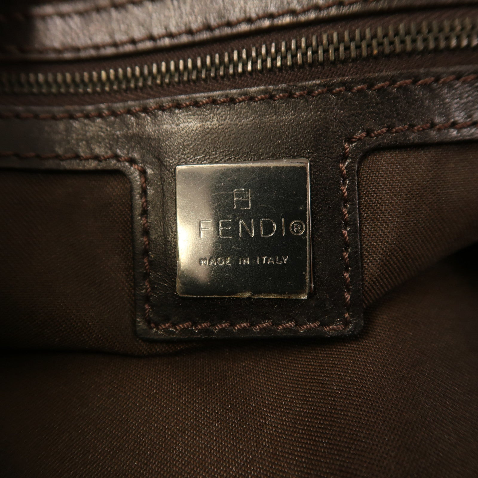 FENDI 帆布Hand Bag手挽袋棕色