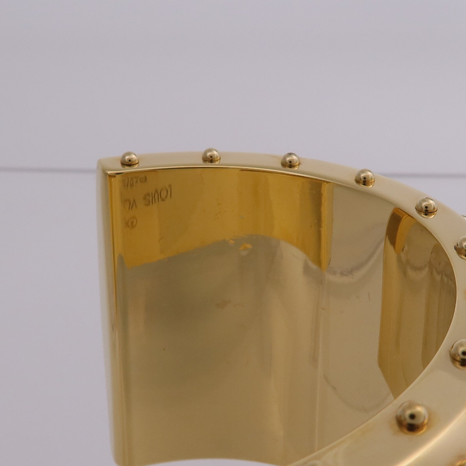 LOUIS VUITTON Monogram/金屬Wild LV Cuff M手鐲