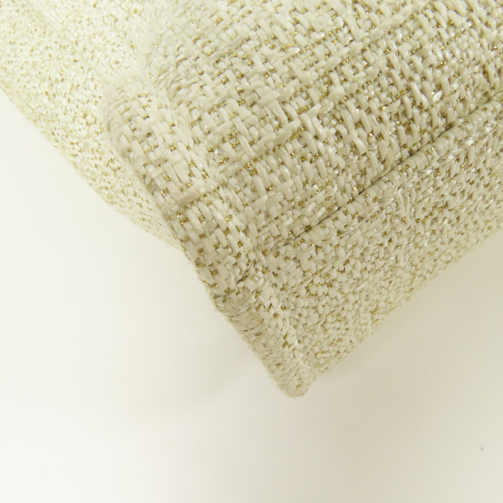 CHANEL Straw Deauville PM金扣肩背袋