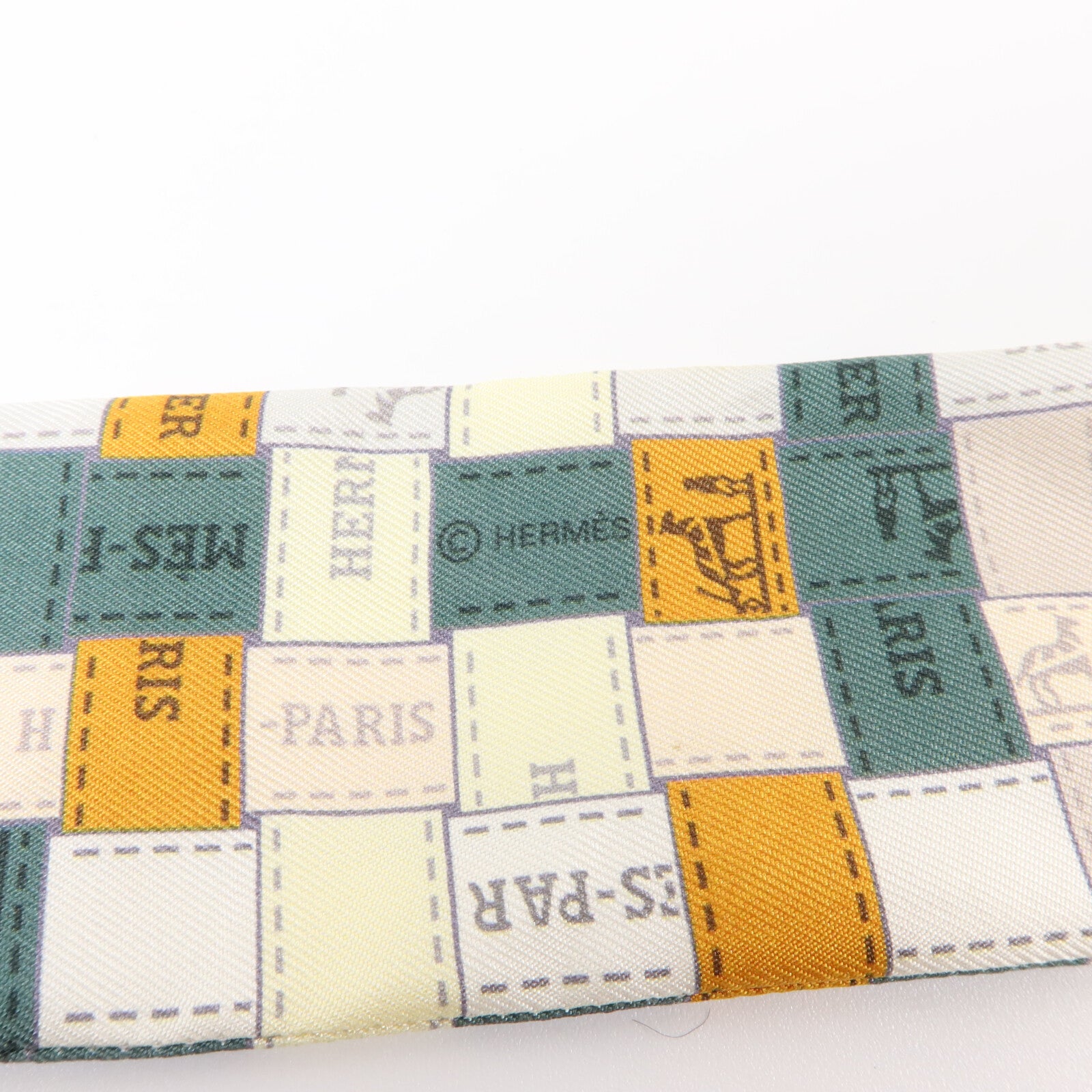 HERMES 絲質Twilly絲巾