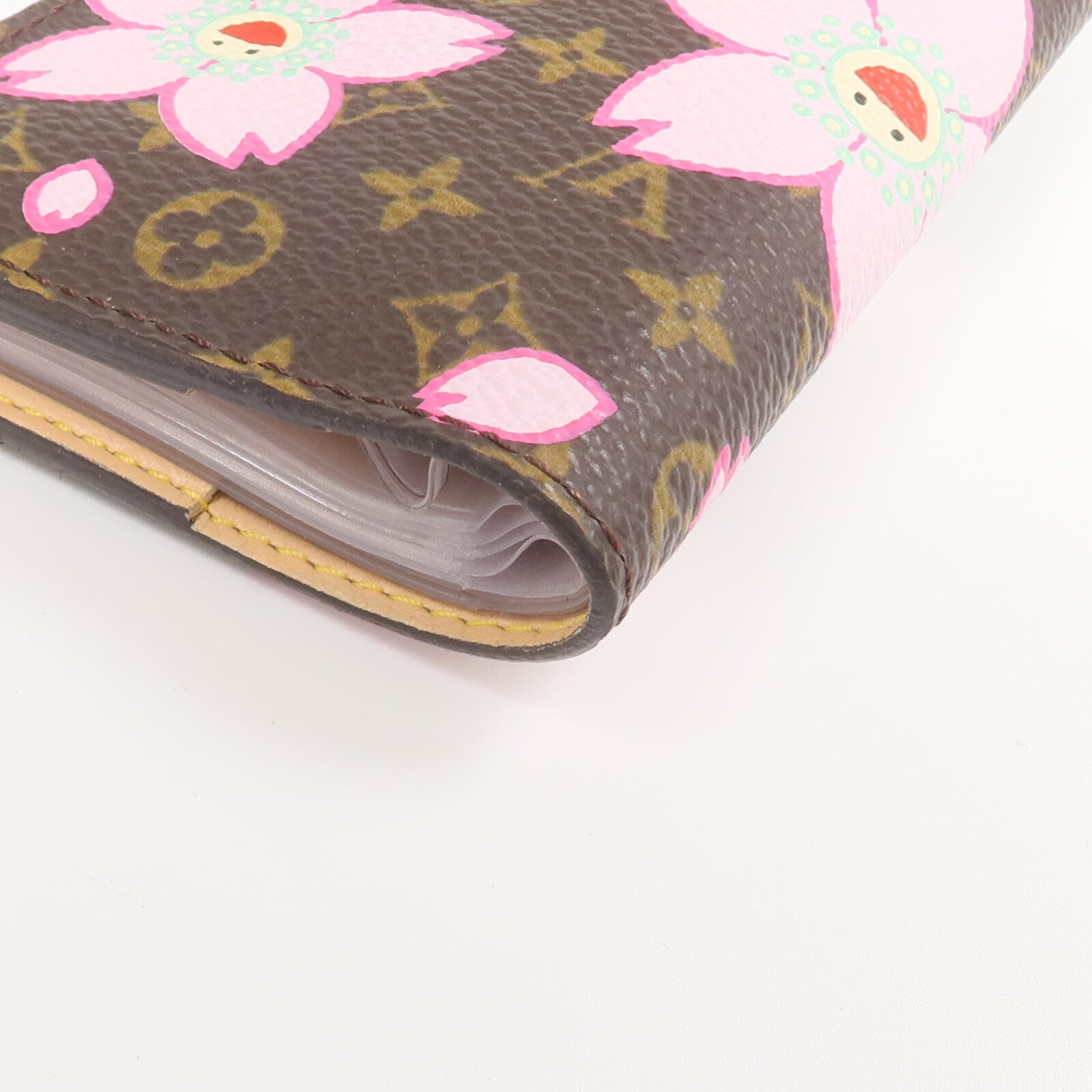 LOUIS VUITTON Monogram Takashi Murakami Cherry Blossom Mini Agenda金扣卡片套
