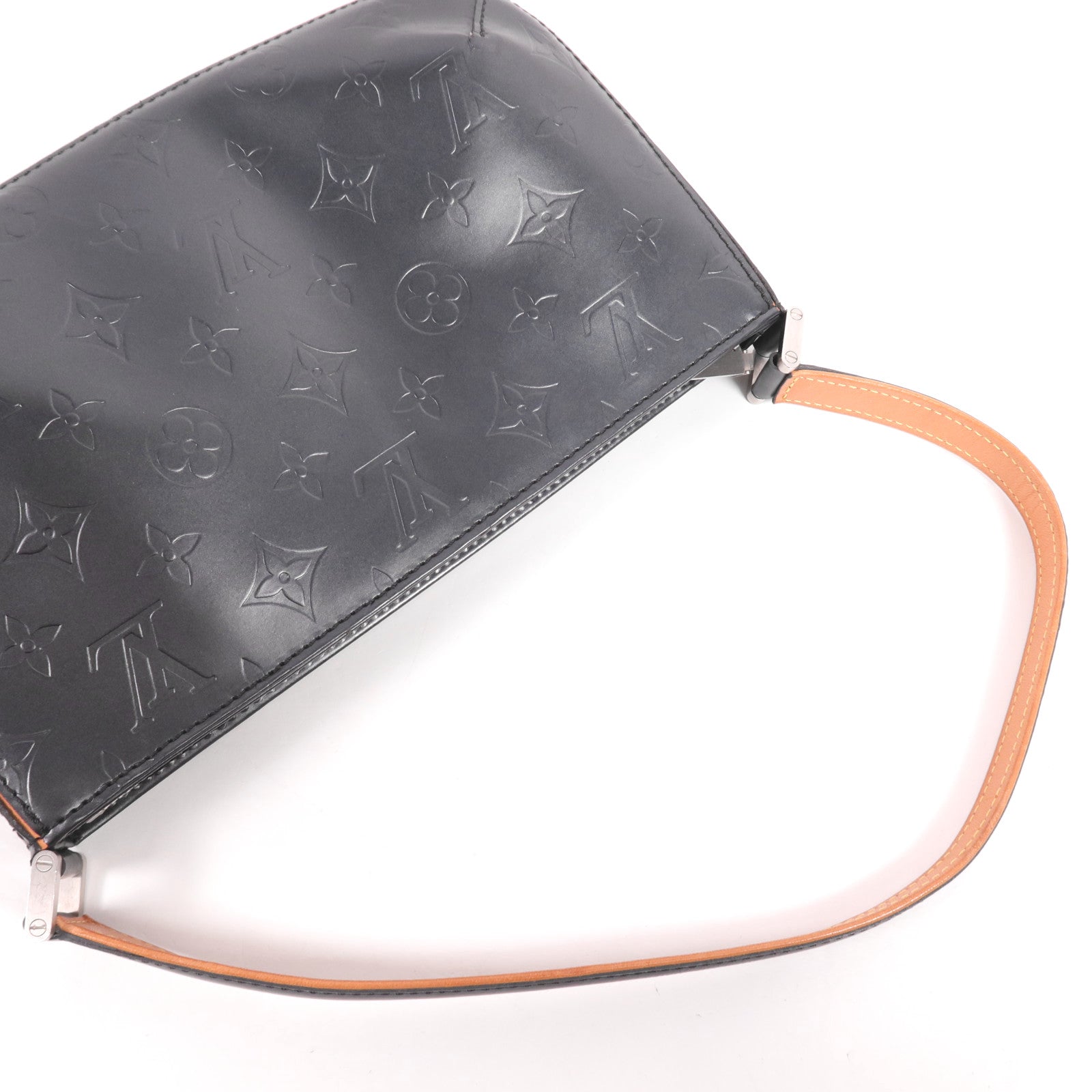 LOUIS VUITTON Monogram Mat Fowler銀扣肩背袋