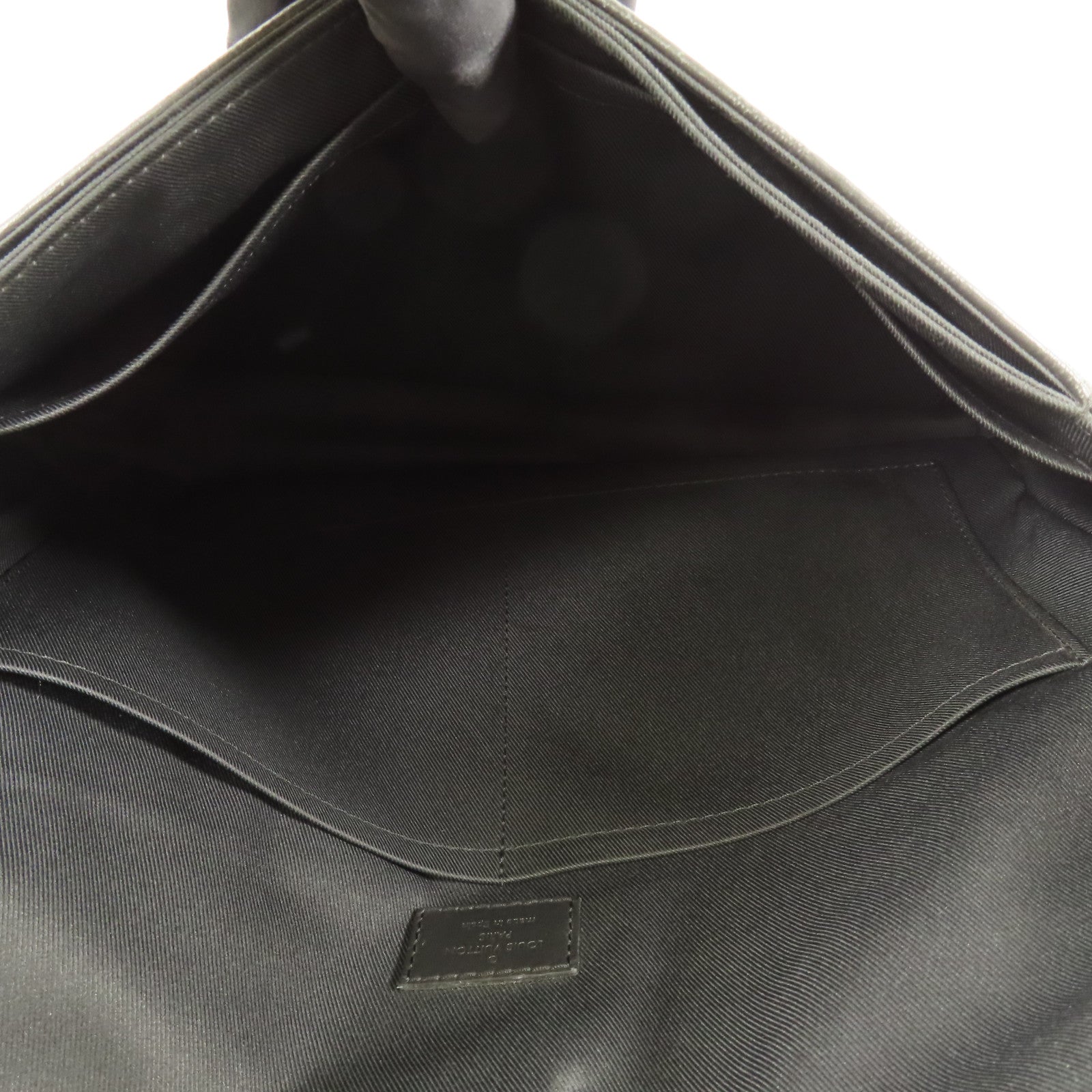 LOUIS VUITTON Damier Amphini District MM銀扣肩背袋