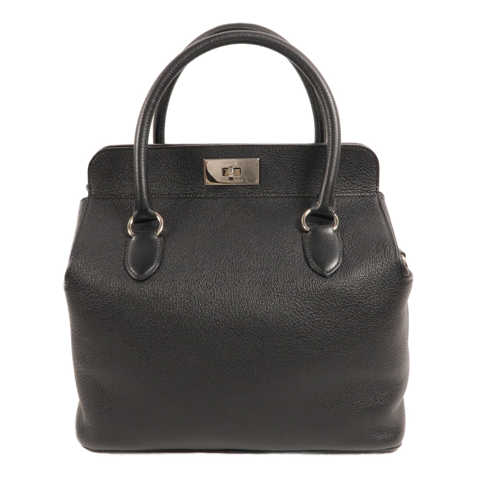 HERMES Novillo皮革Toolbox 26手挽袋Noir