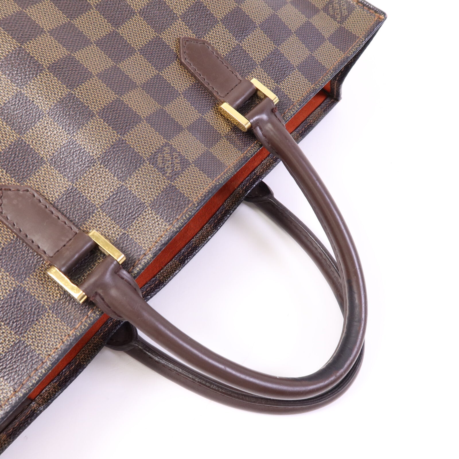 LOUIS VUITTON Damier Sac Plat Tote金扣手挽袋
