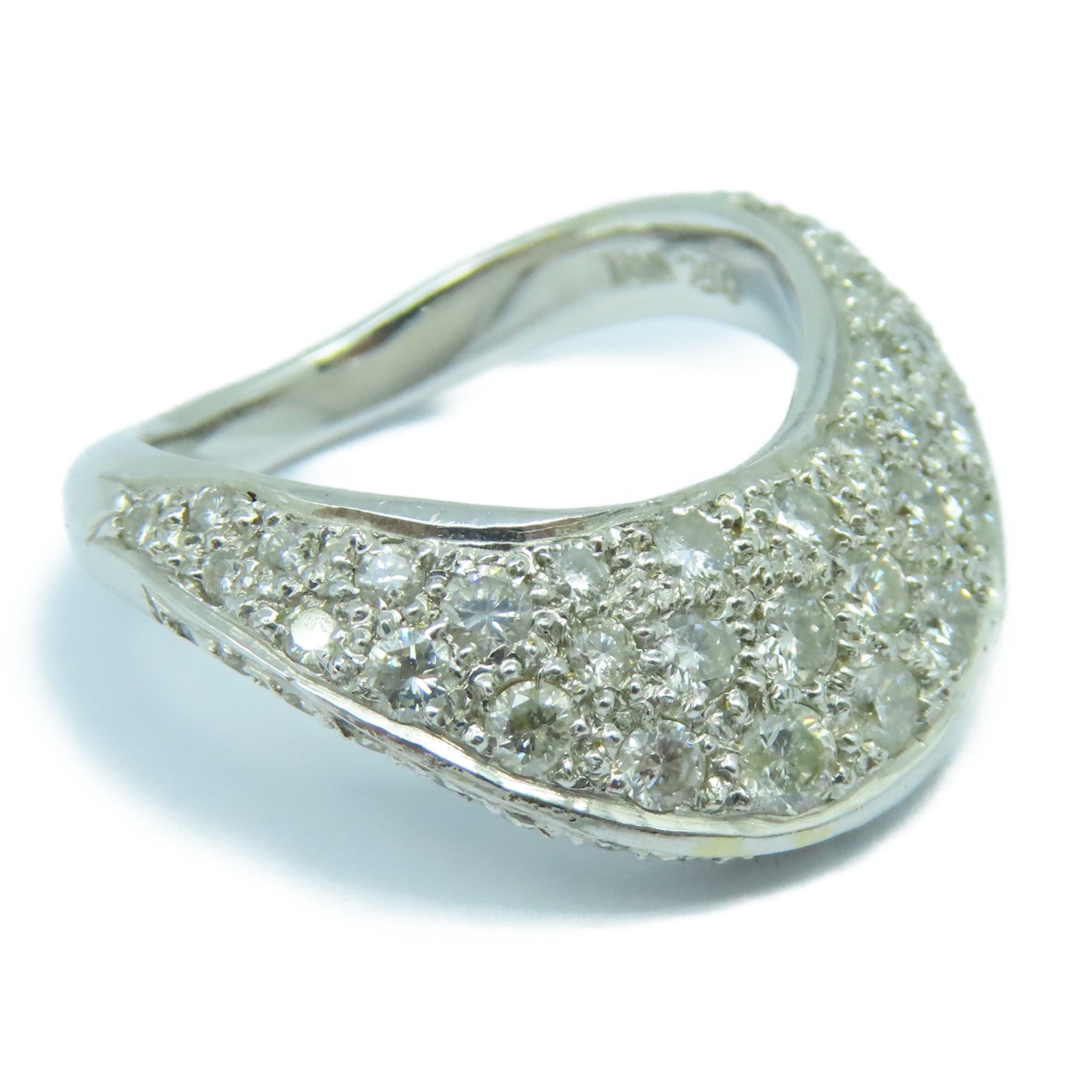JEWELRY 【激減優惠】18K白金Diamond Ring 6.8g鑽石戒指US#5