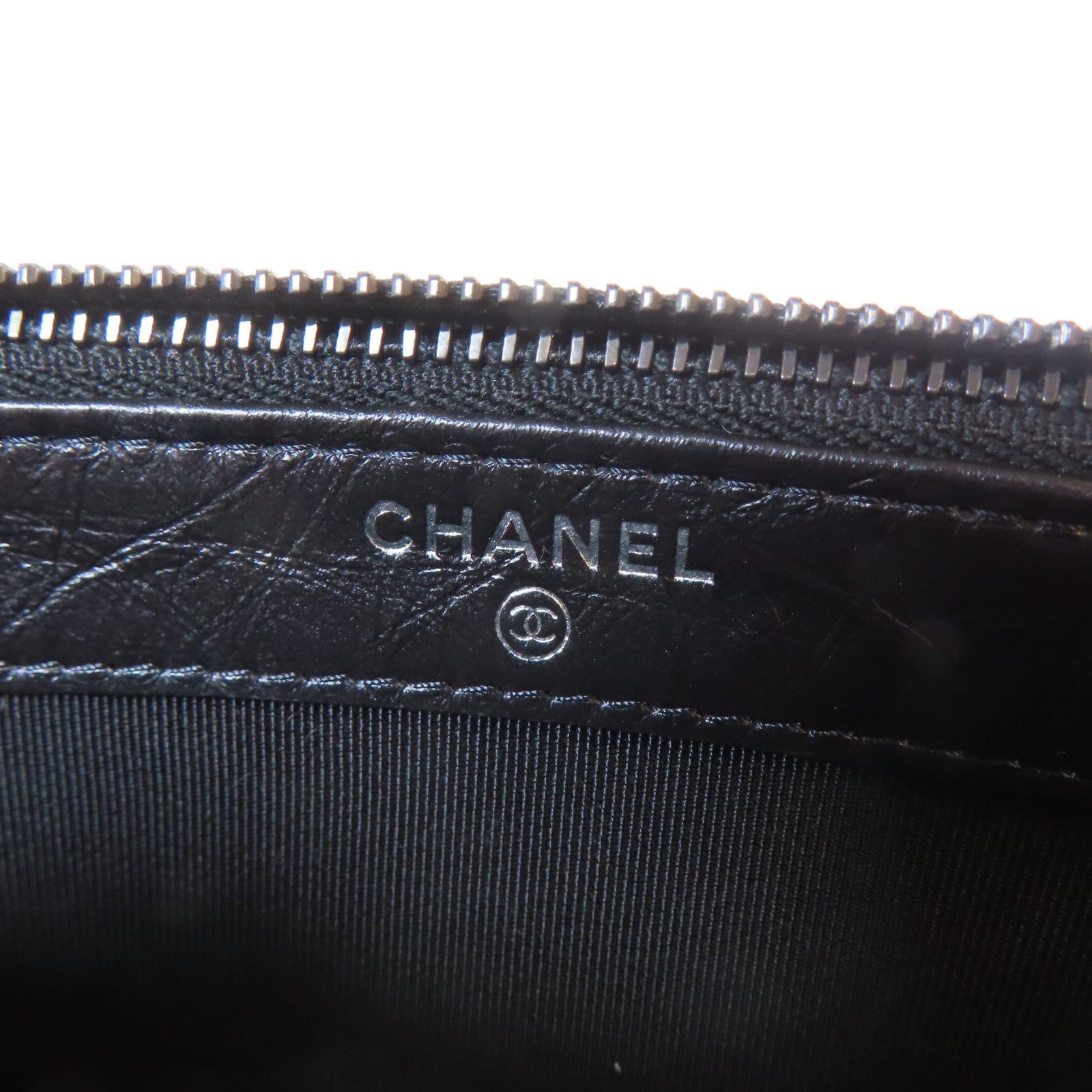 CHANEL 菱格牛皮皮革Chain Shoulder Bag鏈帶肩背袋黑色