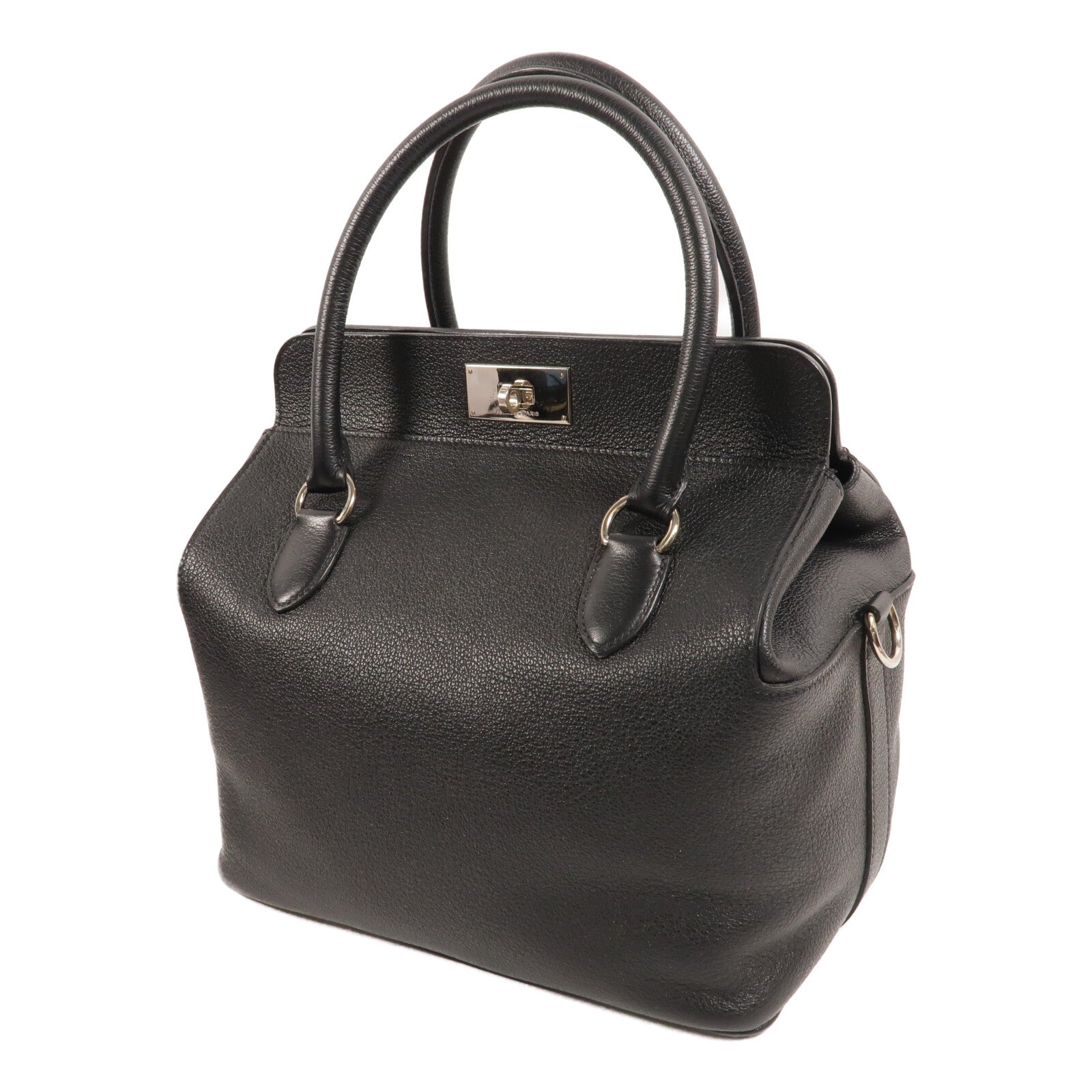 HERMES Novillo皮革Toolbox 26手挽袋Noir
