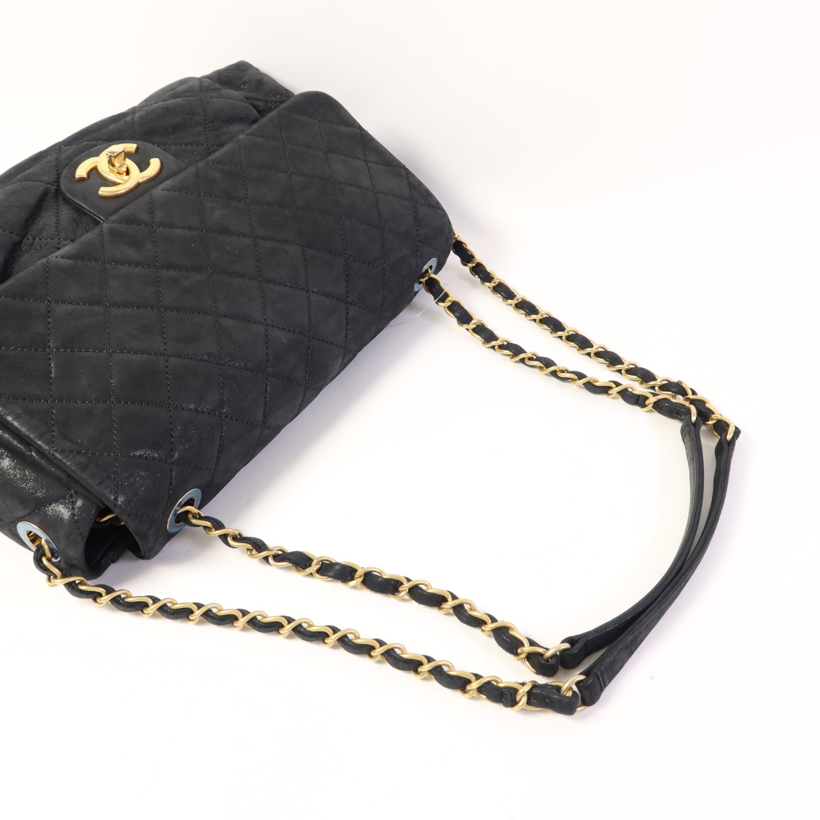 CHANEL 牛皮皮革Chain Shoulder Bag金扣鏈帶肩背袋