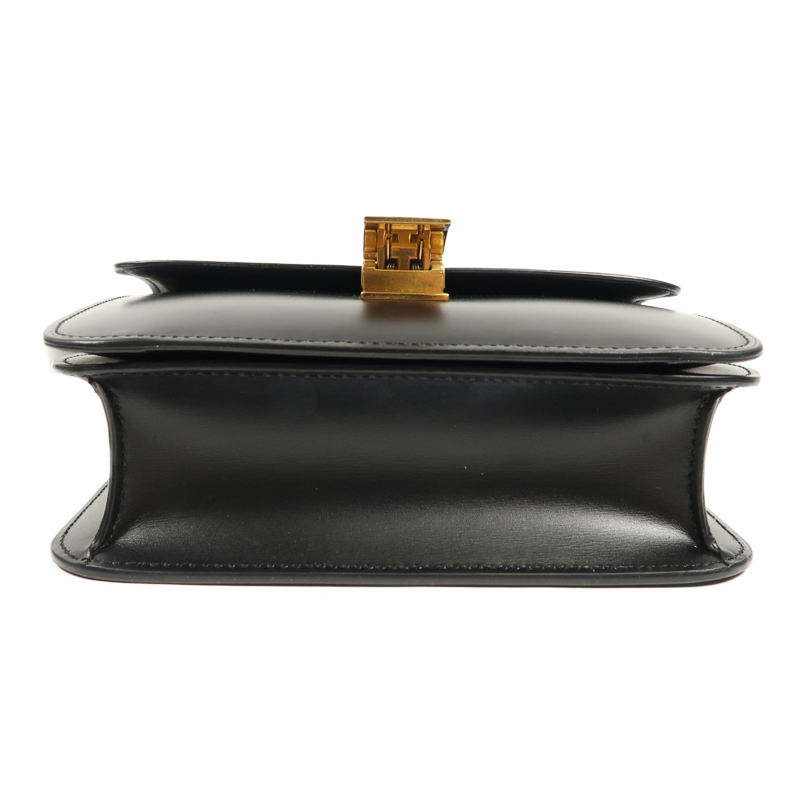 CELINE 牛皮皮革Celine Box Small金扣肩背袋
