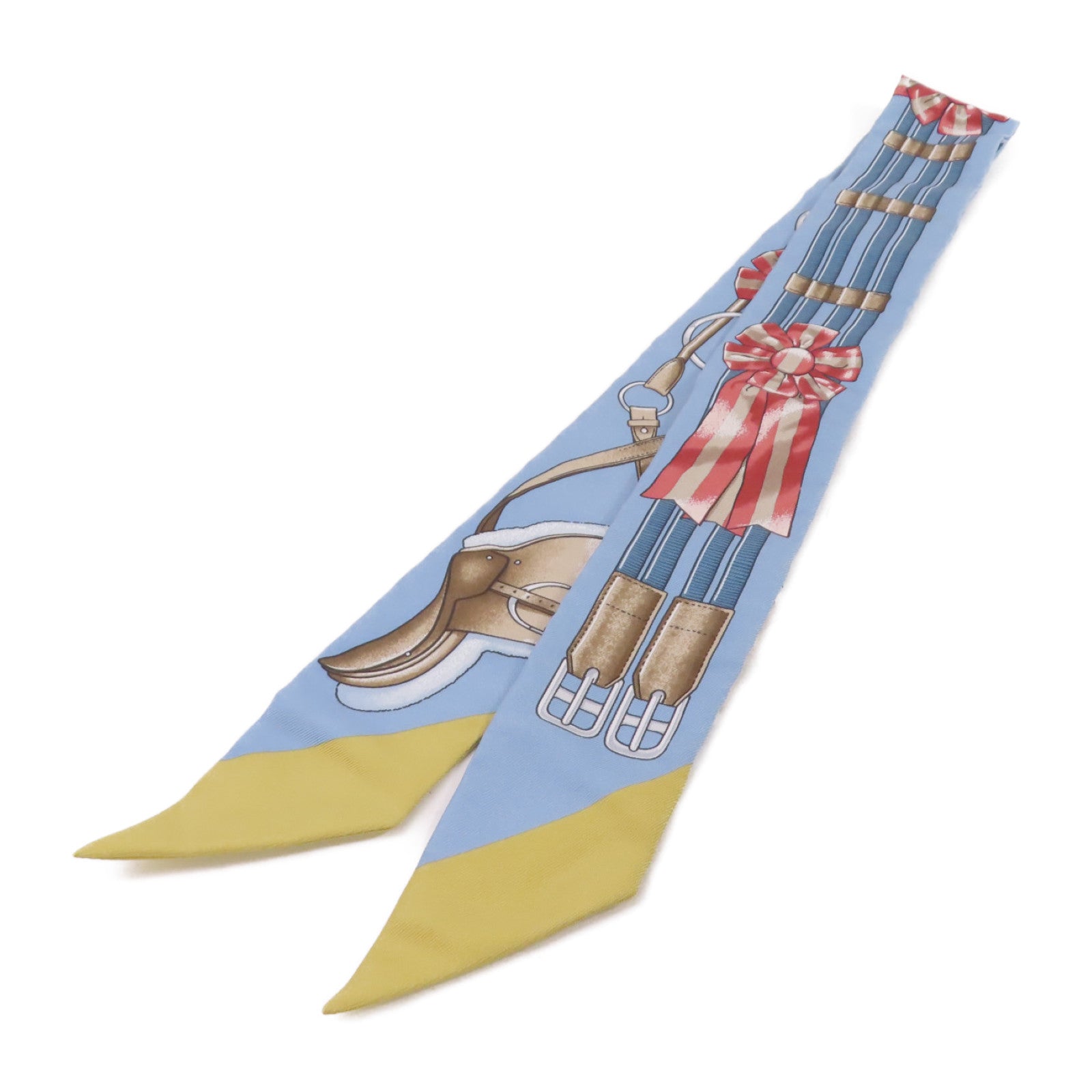 HERMES 【激減優惠】絲質Twilly Scarf絲巾藍色/啡色/紅色/彩色