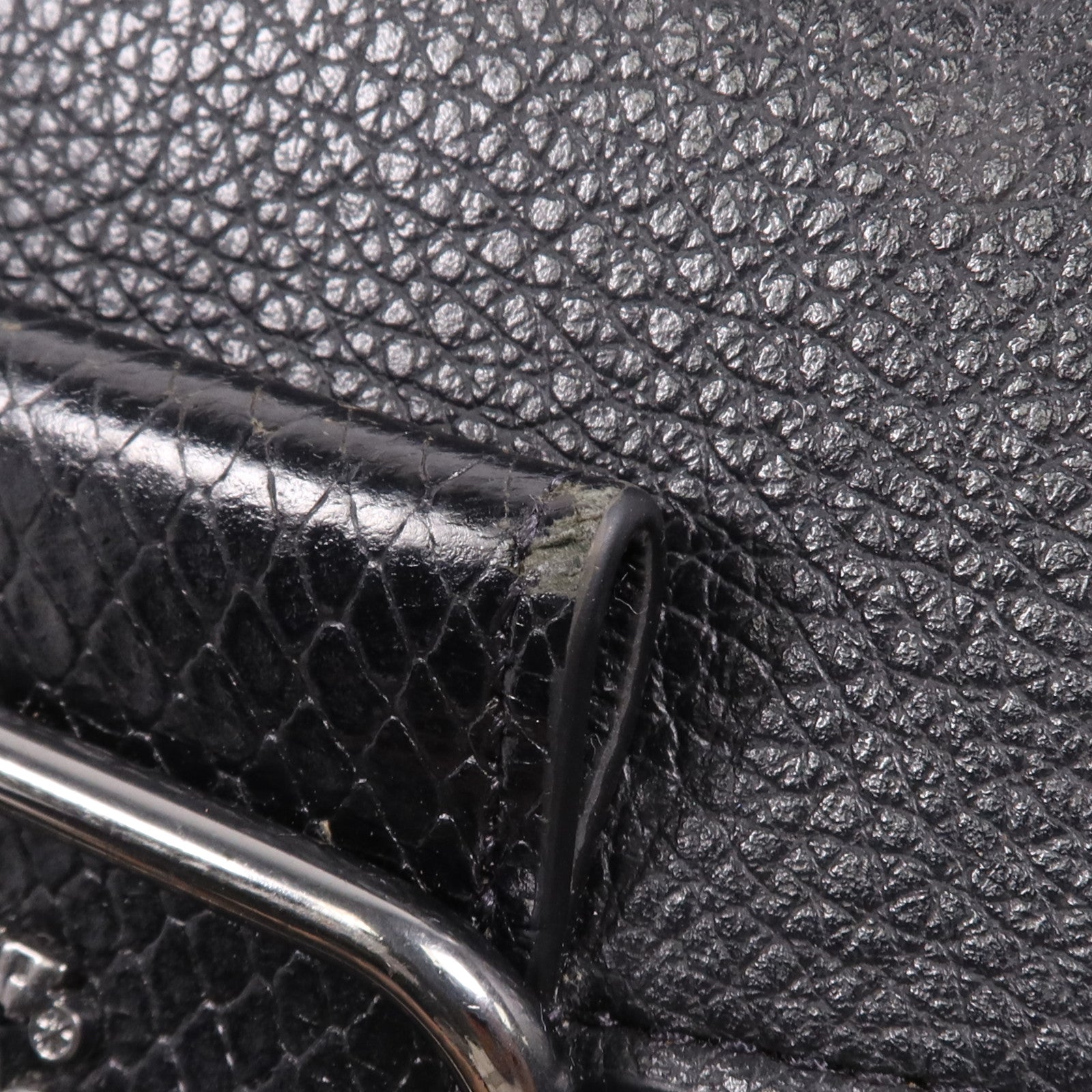 COACH 牛皮皮革Shoulder Bag銀扣肩背袋