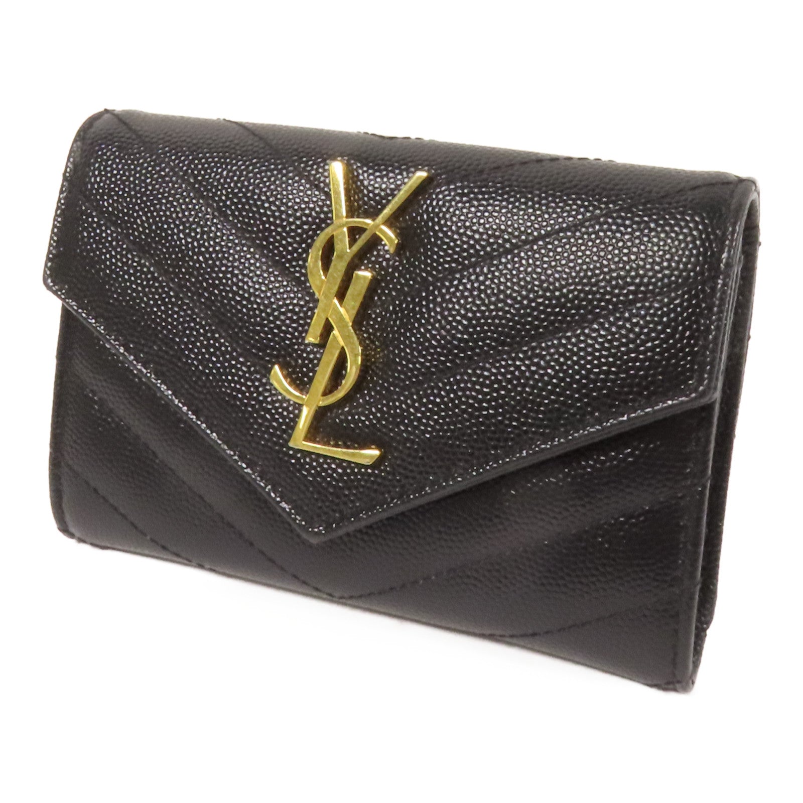 SAINT LAURENT 牛皮皮革Card Case金扣卡片套