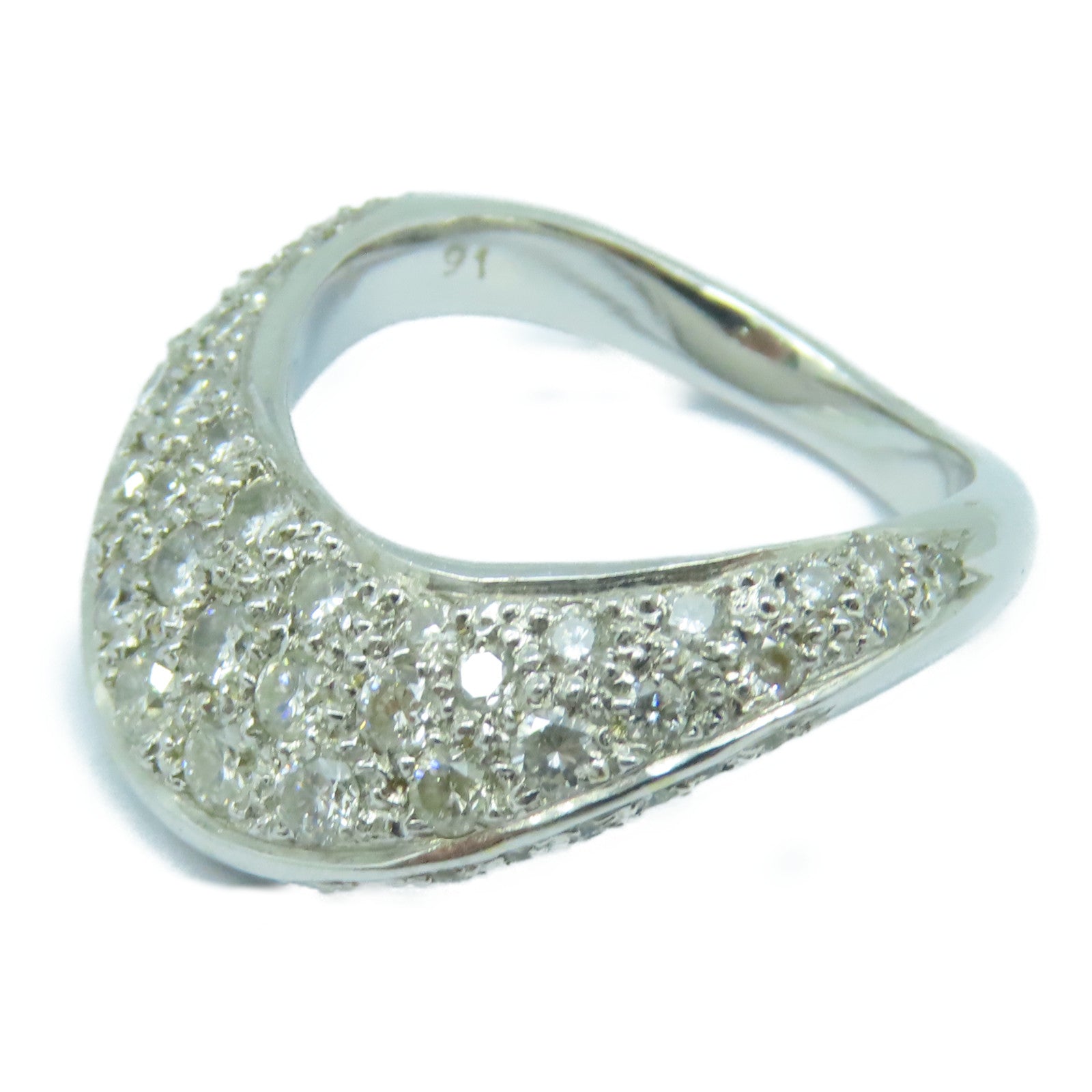 JEWELRY 【激減優惠】18K白金Diamond Ring 6.8g鑽石戒指US#5