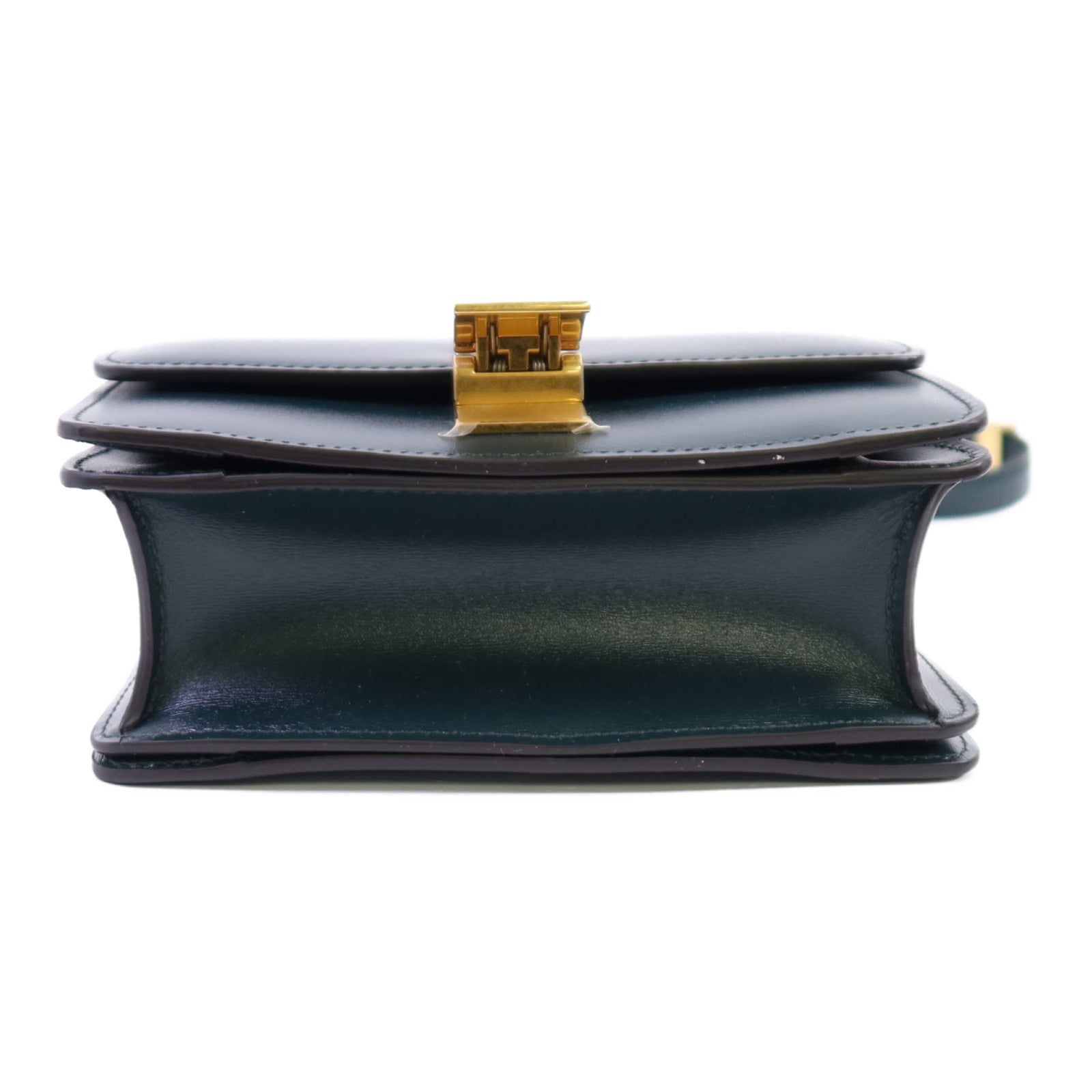 CELINE 【激減優惠】牛皮皮革Mini Classic Box金扣肩背袋