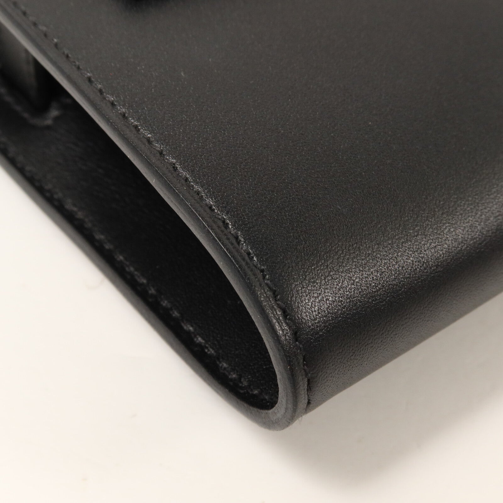 HERMES Box Calf皮革Kelly To Go肩背袋Noir