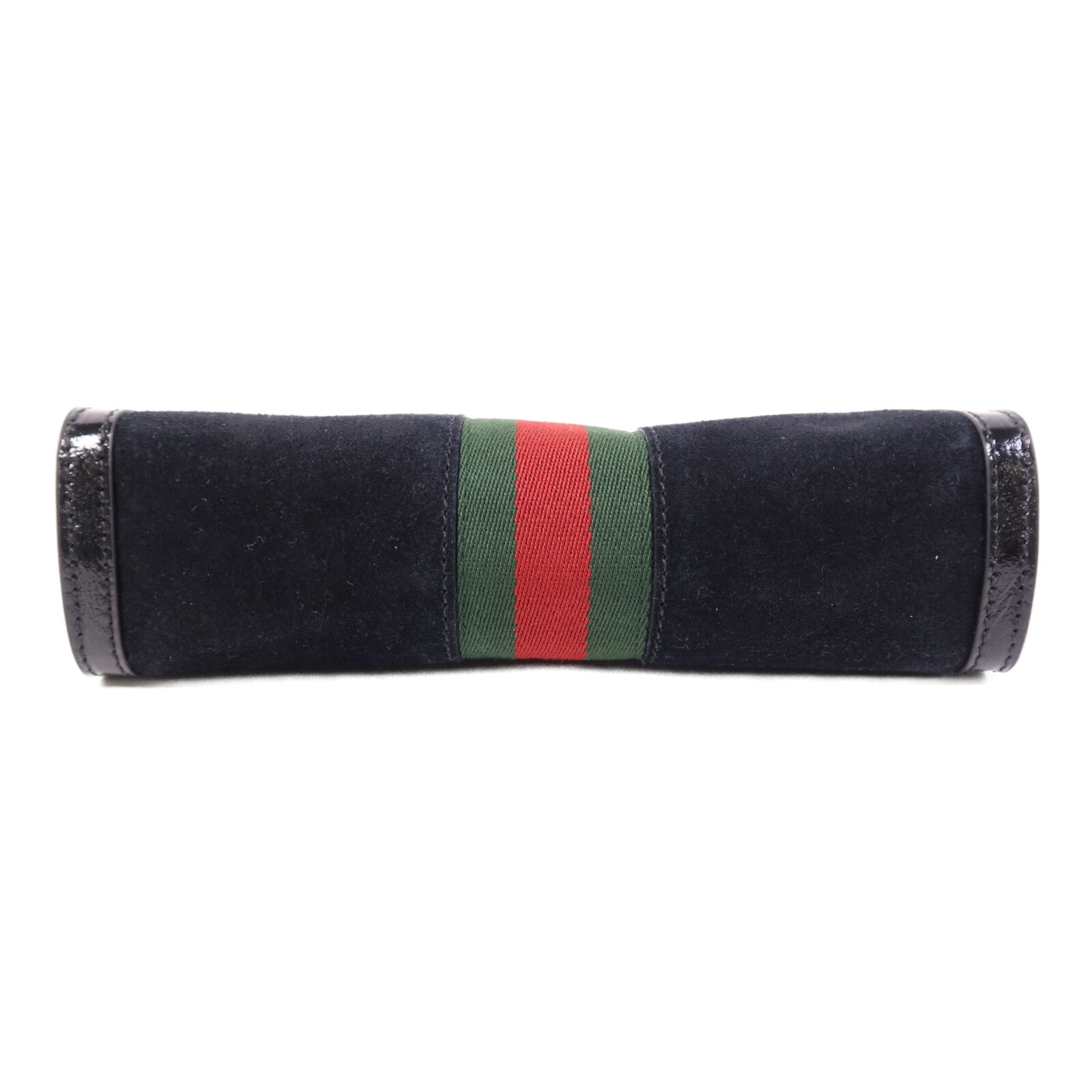 GUCCI 麂皮皮革Ophidia GG金扣鏈帶肩背袋
