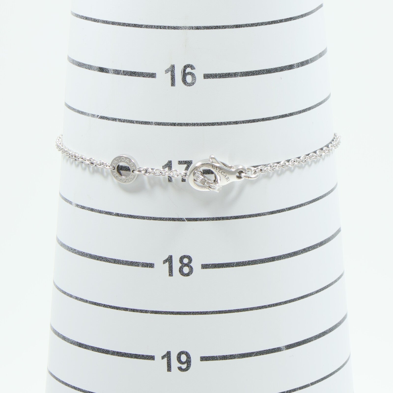BVLGARI 18K白金B-zero1 Paved Bracelet鑽石手鏈
