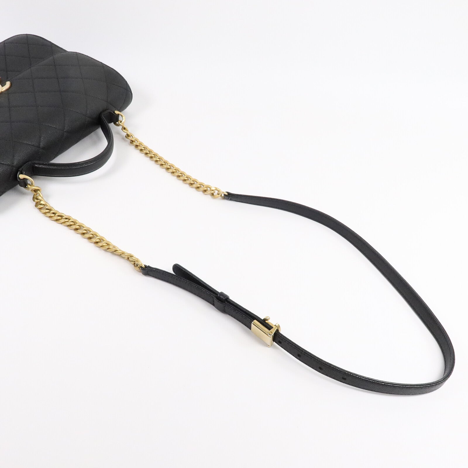 CHANEL 牛皮皮革Carry Bag手挽肩背兩用袋
