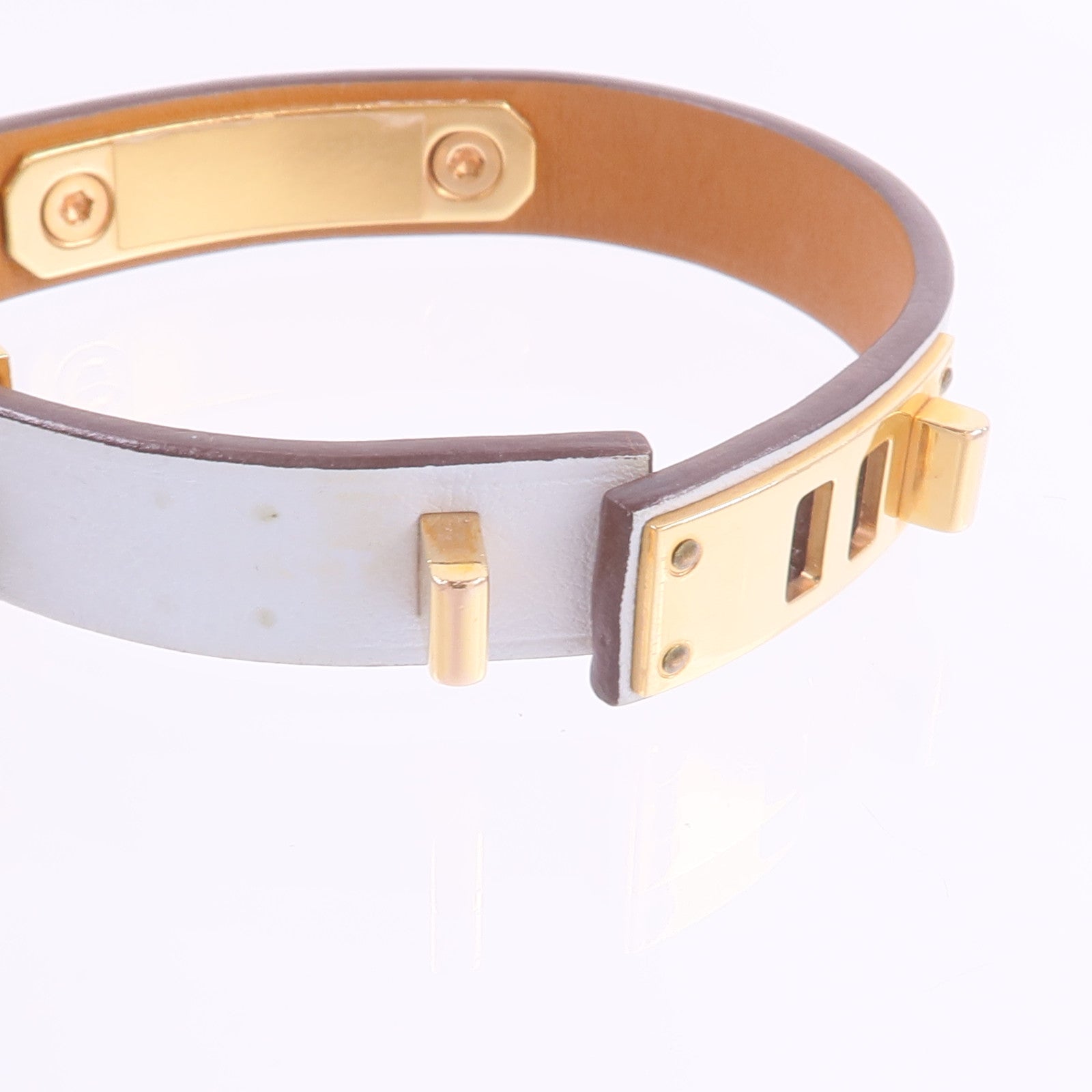 HERMES Swift皮革As De Coeur Bracelet手帶Bleu Brume