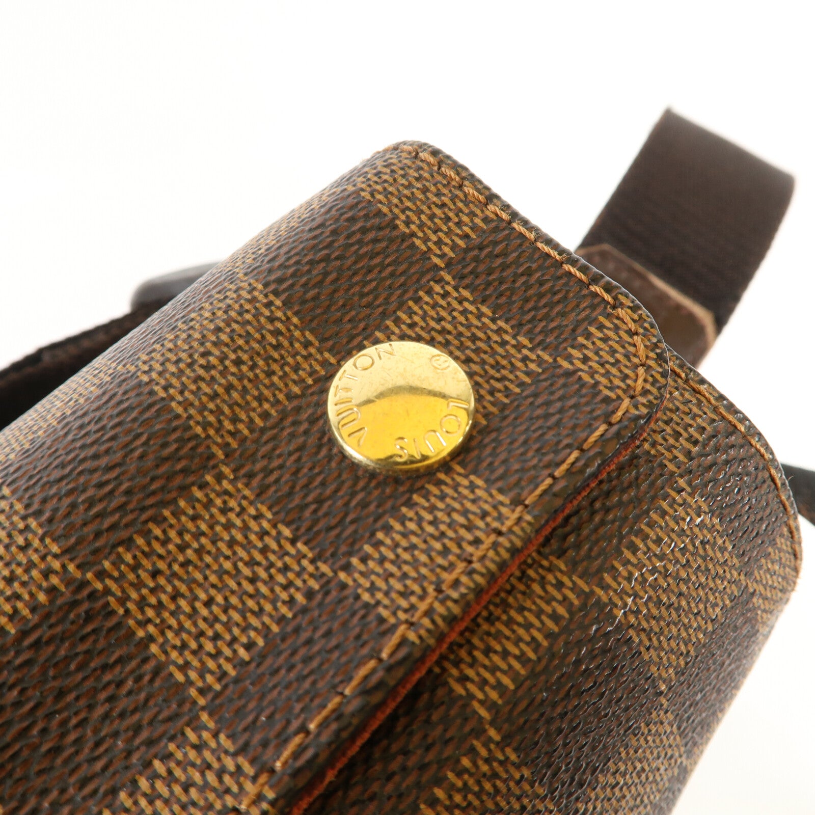 LOUIS VUITTON Monogram Damier Naviglio金扣肩背袋