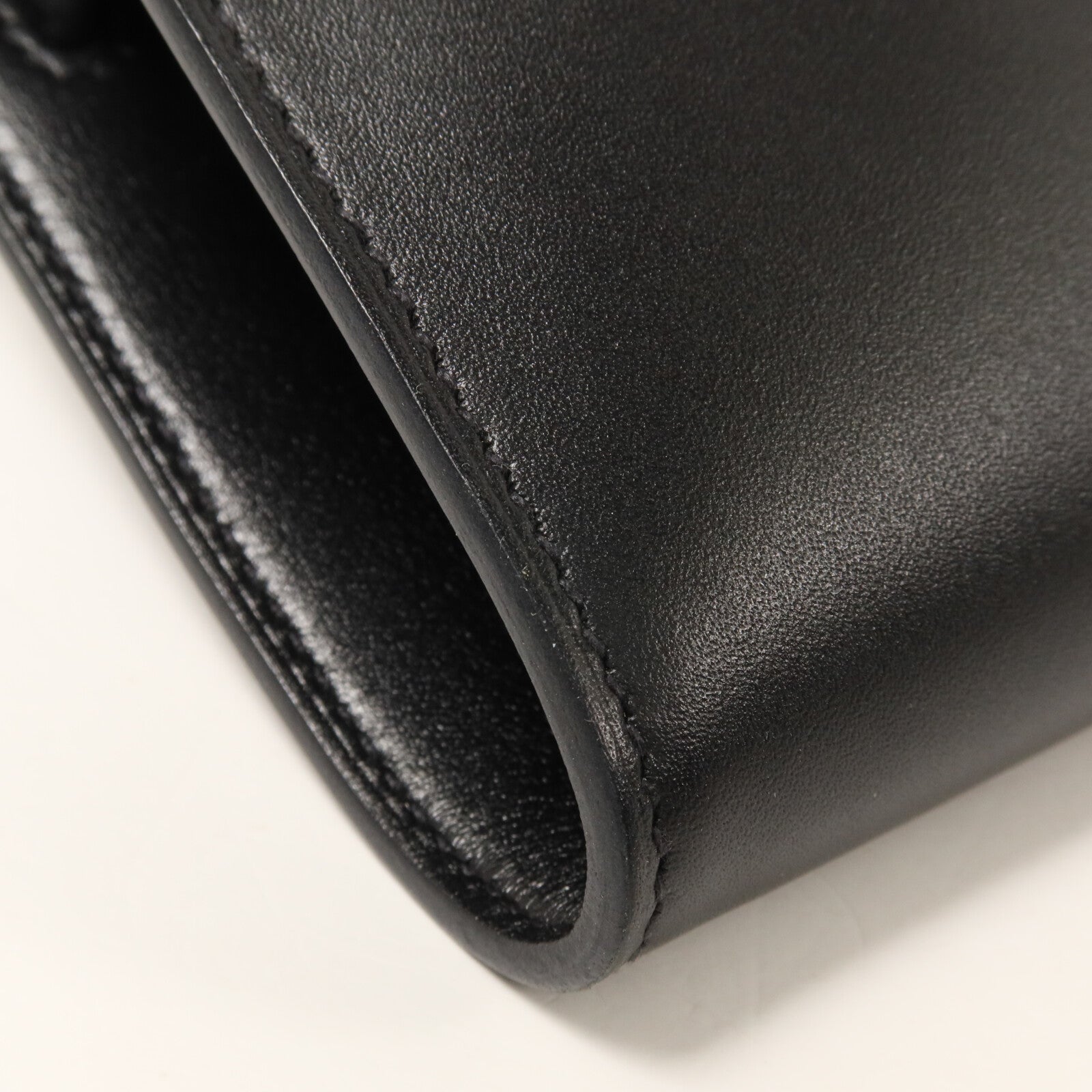 HERMES Box Calf皮革Kelly To Go肩背袋Noir