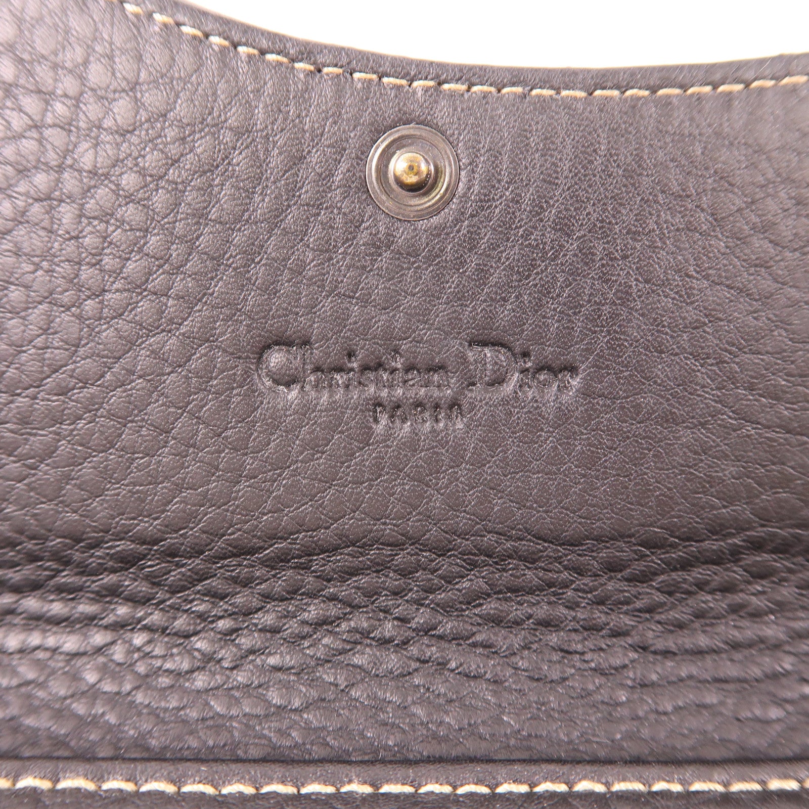 Dior 牛皮皮革Saddle Wallet金扣長錢包