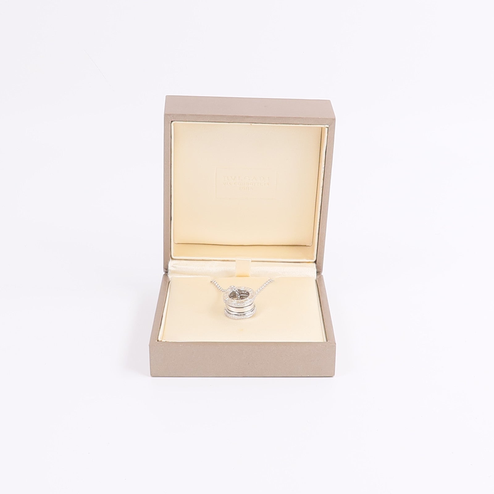 BVLGARI 18K白金B-zero1 Necklace鑽石項鍊