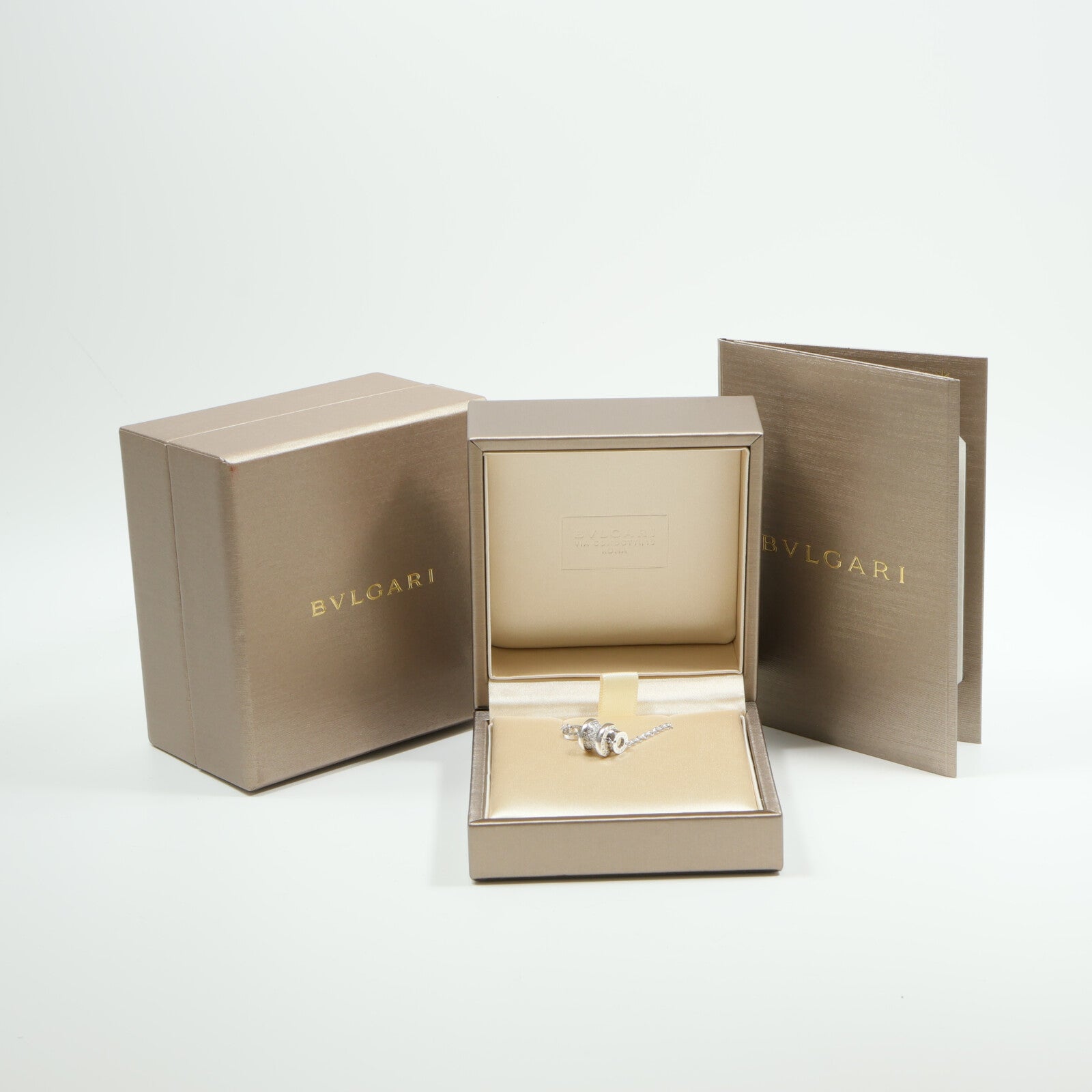 BVLGARI 18K白金B-zero1 Paved Bracelet鑽石手鏈