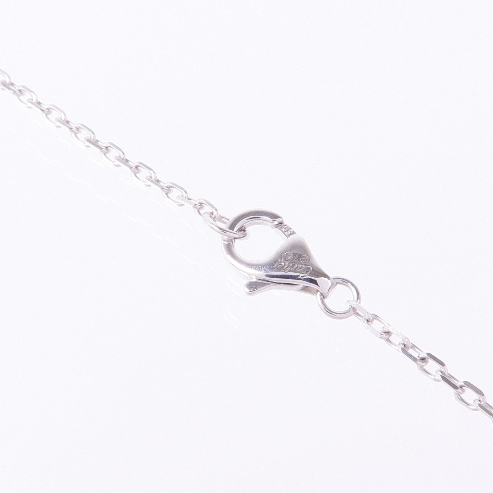 CARTIER 18K白金Love Necklace Paved鑽石項鍊