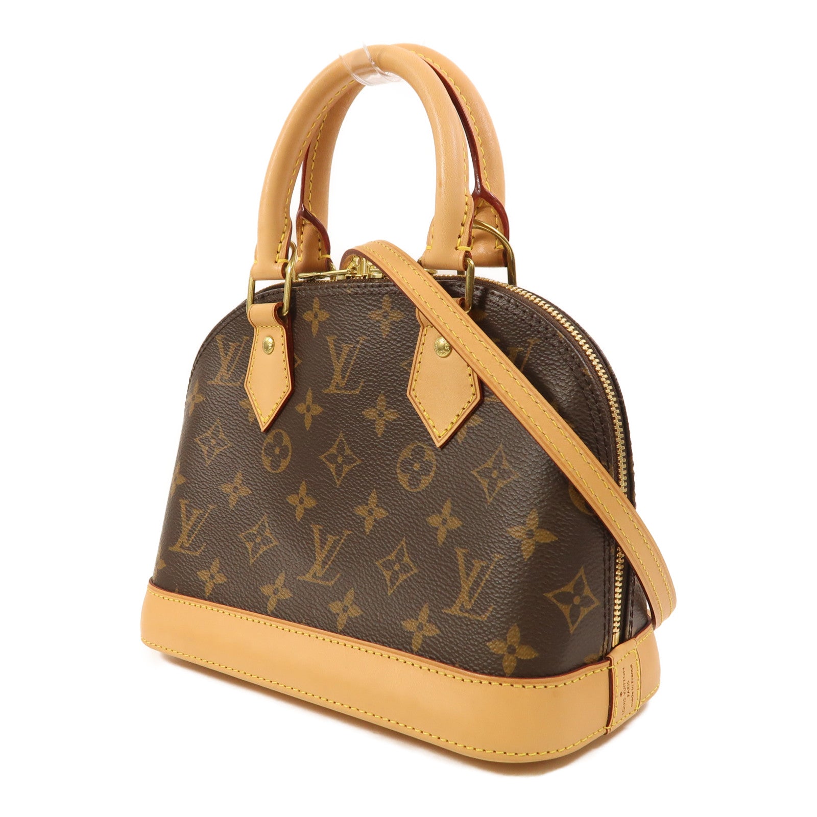 LOUIS VUITTON Monogram Alma BB金扣手挽肩背兩用袋