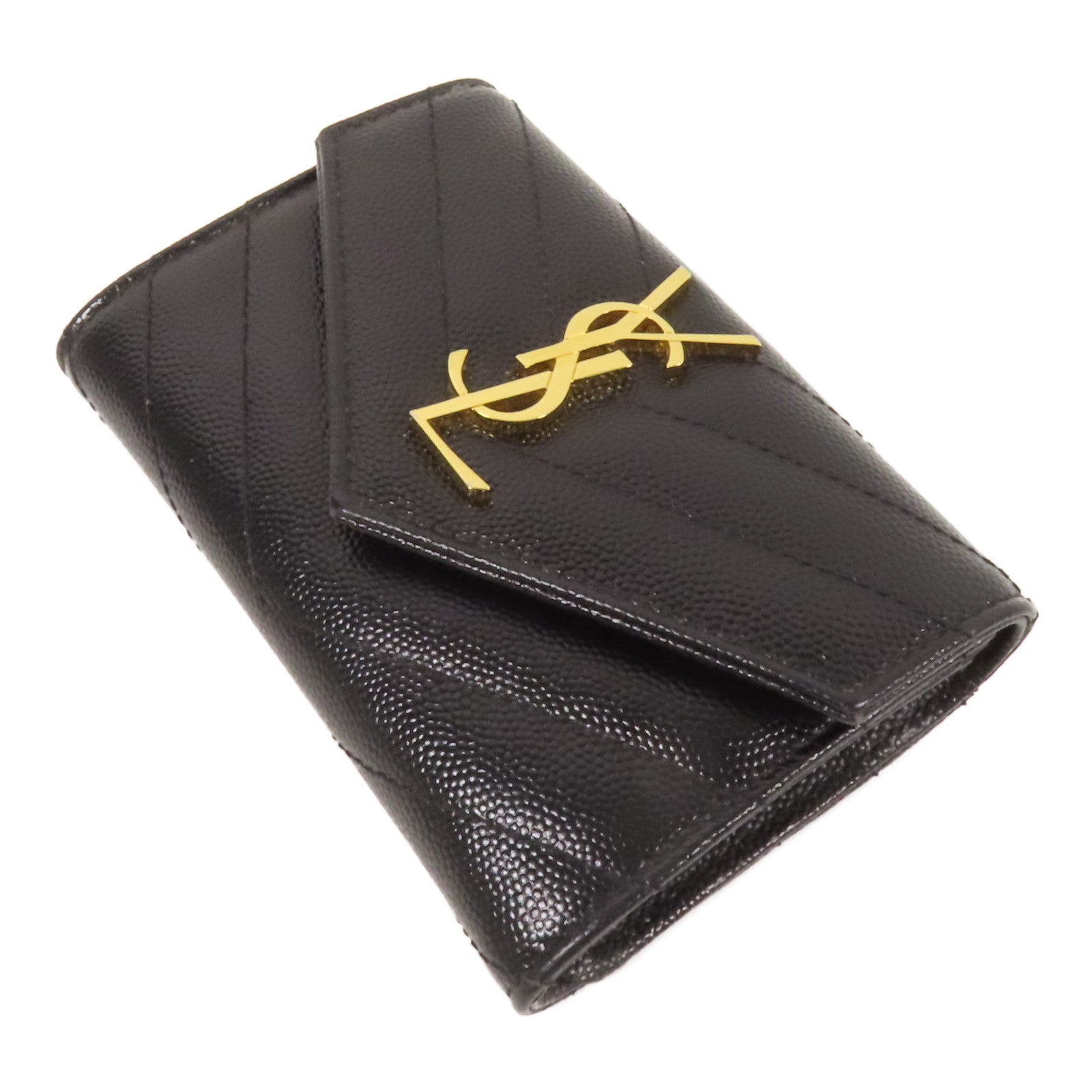 SAINT LAURENT 牛皮皮革Card Case金扣卡片套